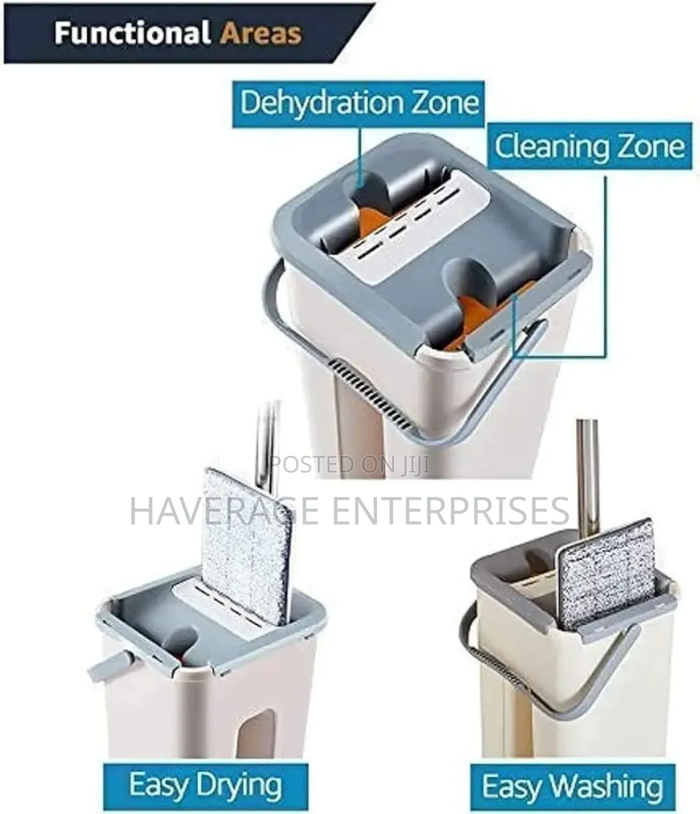 360° Fleximop Head + 2 Eco-Friendly Cleaning Pads