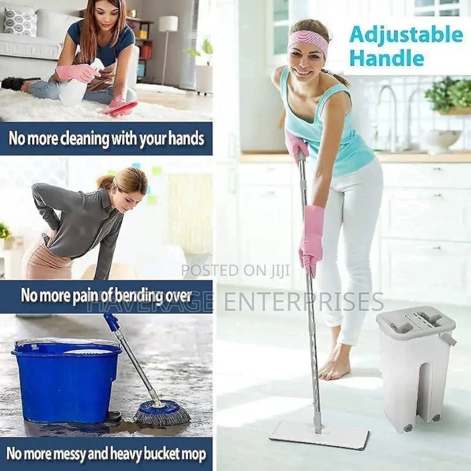 360° Fleximop Head + 2 Eco-Friendly Cleaning Pads