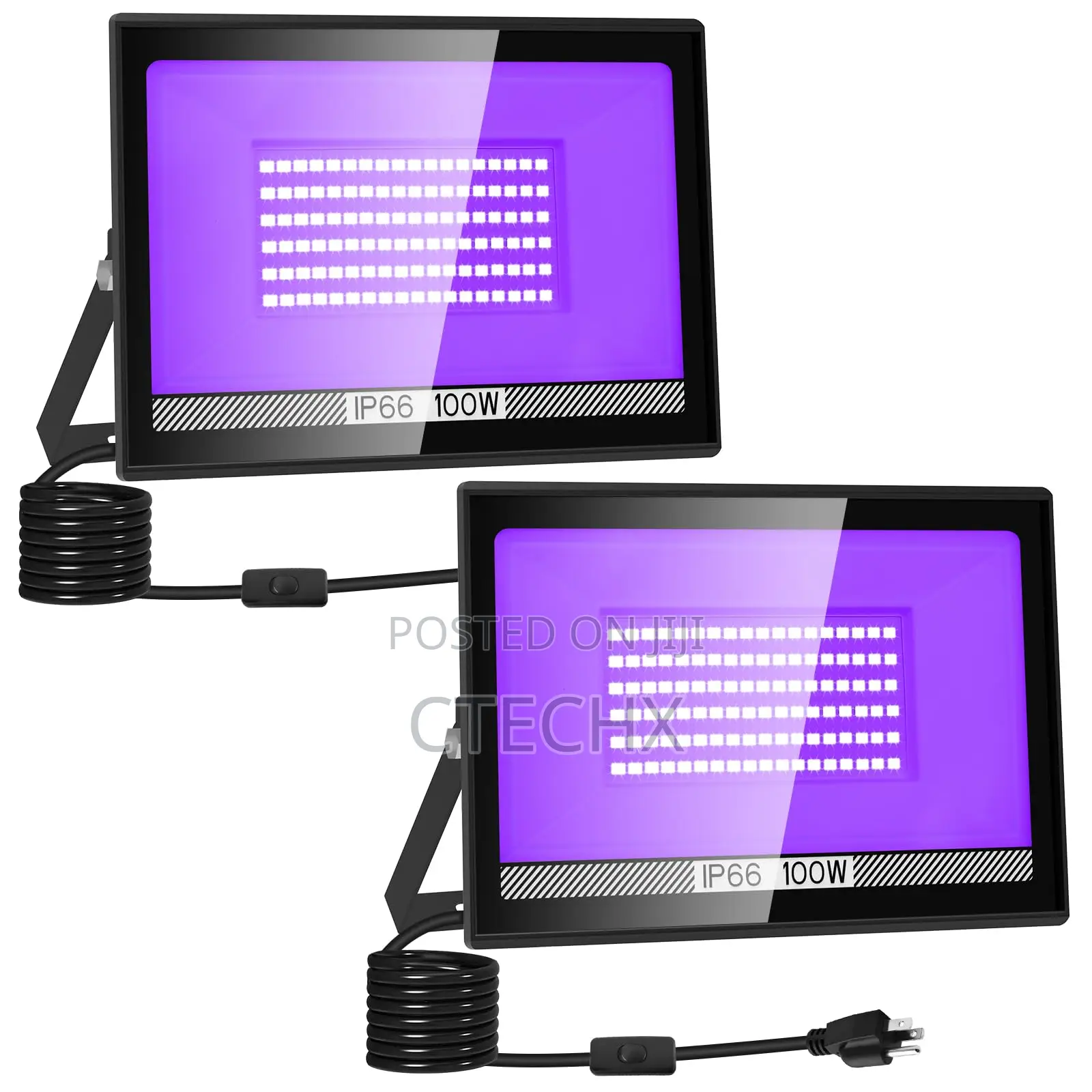 100w Led Uv Black Light, Glow in the Dark. 1 Pack