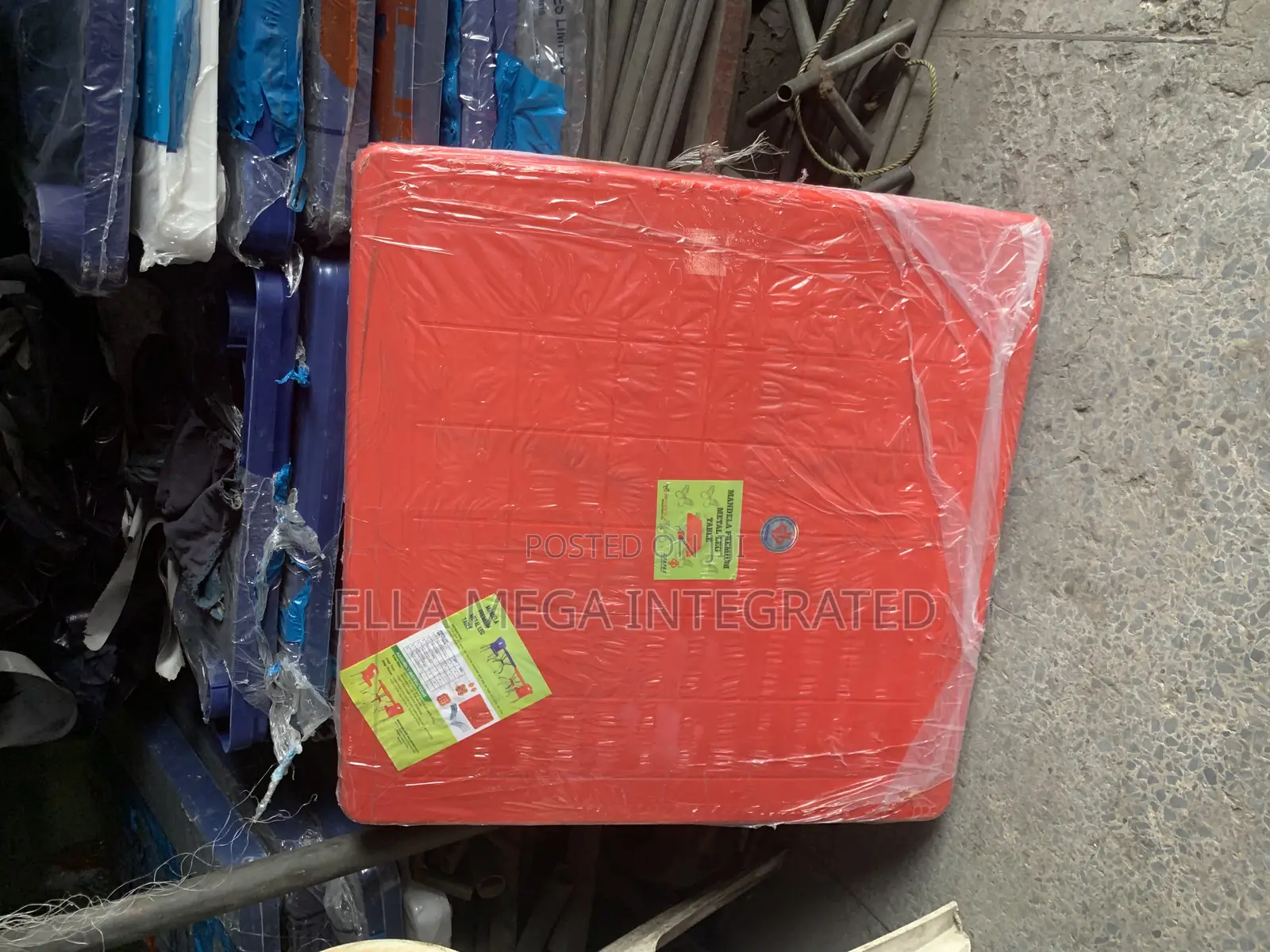 Plastic Table With Stainless Metal Leg Mandela Premium