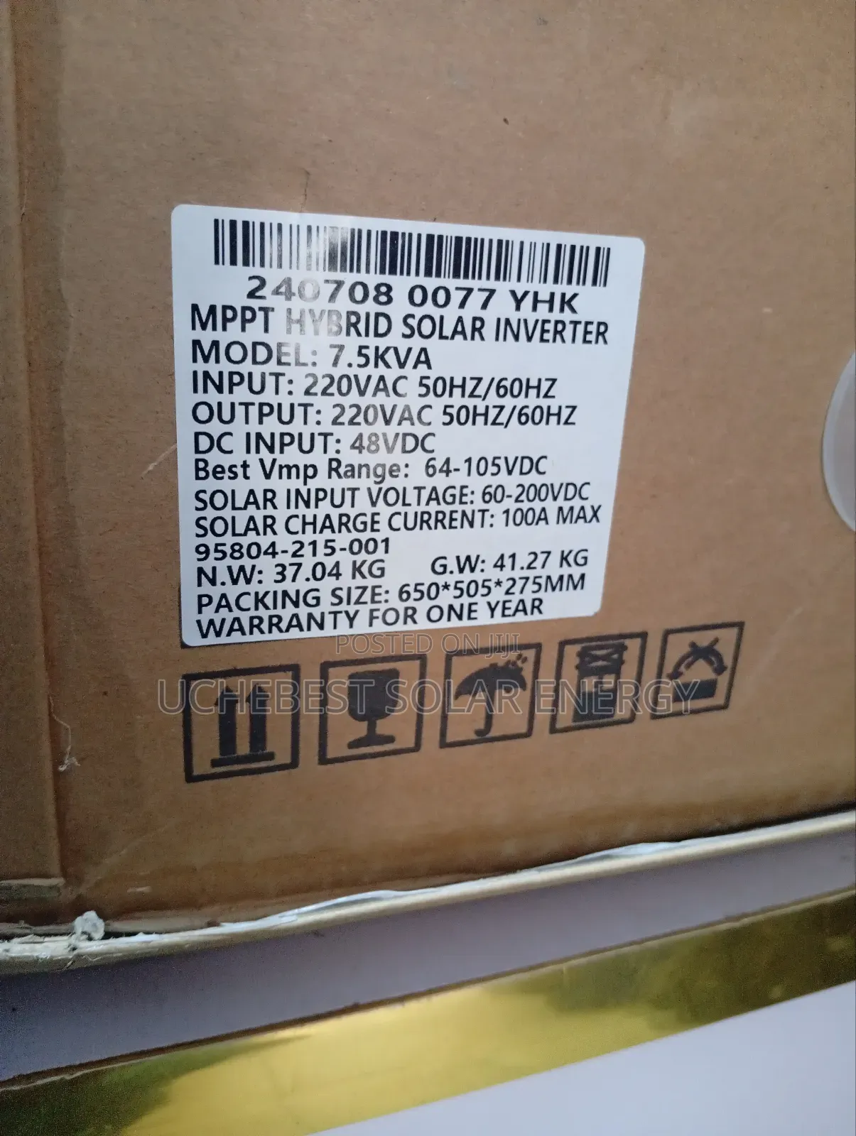 7.5kva/48v Hybrid Yohako Inverter