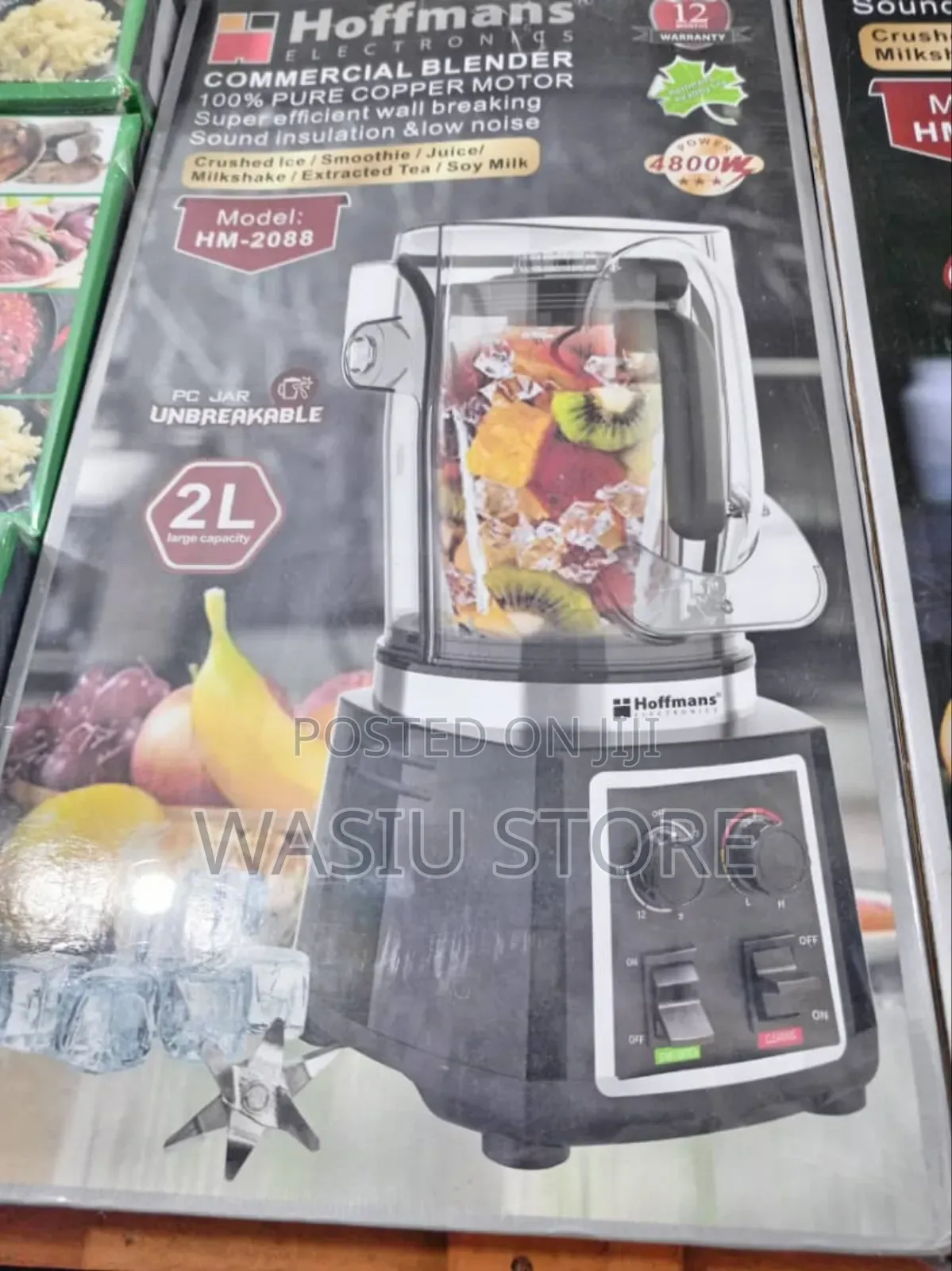 Hoffmans Low Noise Commercial Blender, Model Hm-2088