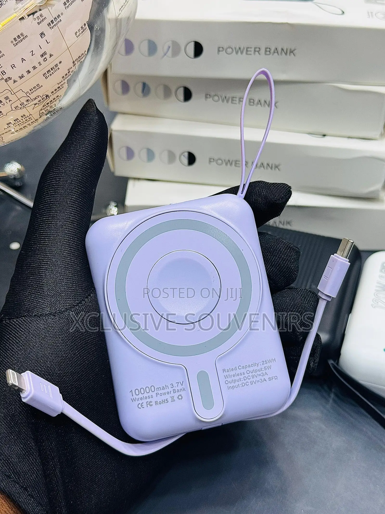 10000mah Fast 3in1 Magnetic Wireless Charger Power Bank