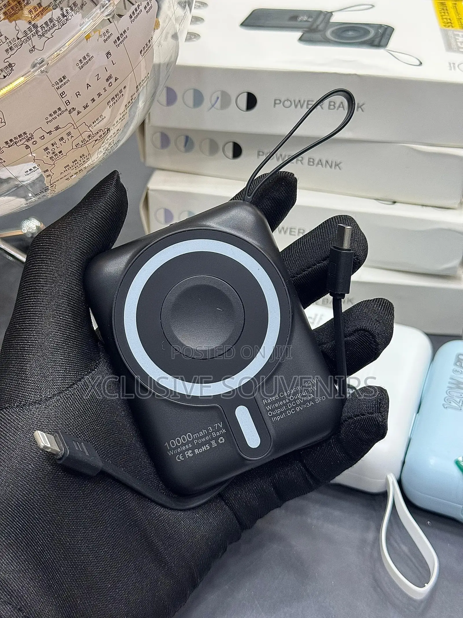10000mah Fast 3in1 Magnetic Wireless Charger Power Bank
