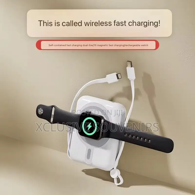 10000mah Fast 3in1 Magnetic Wireless Charger Power Bank