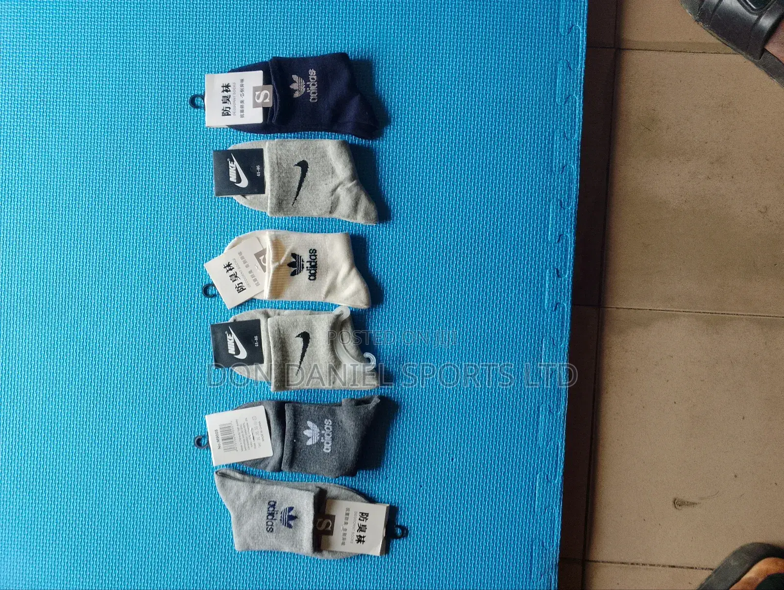 Adidas and Nike Socks
