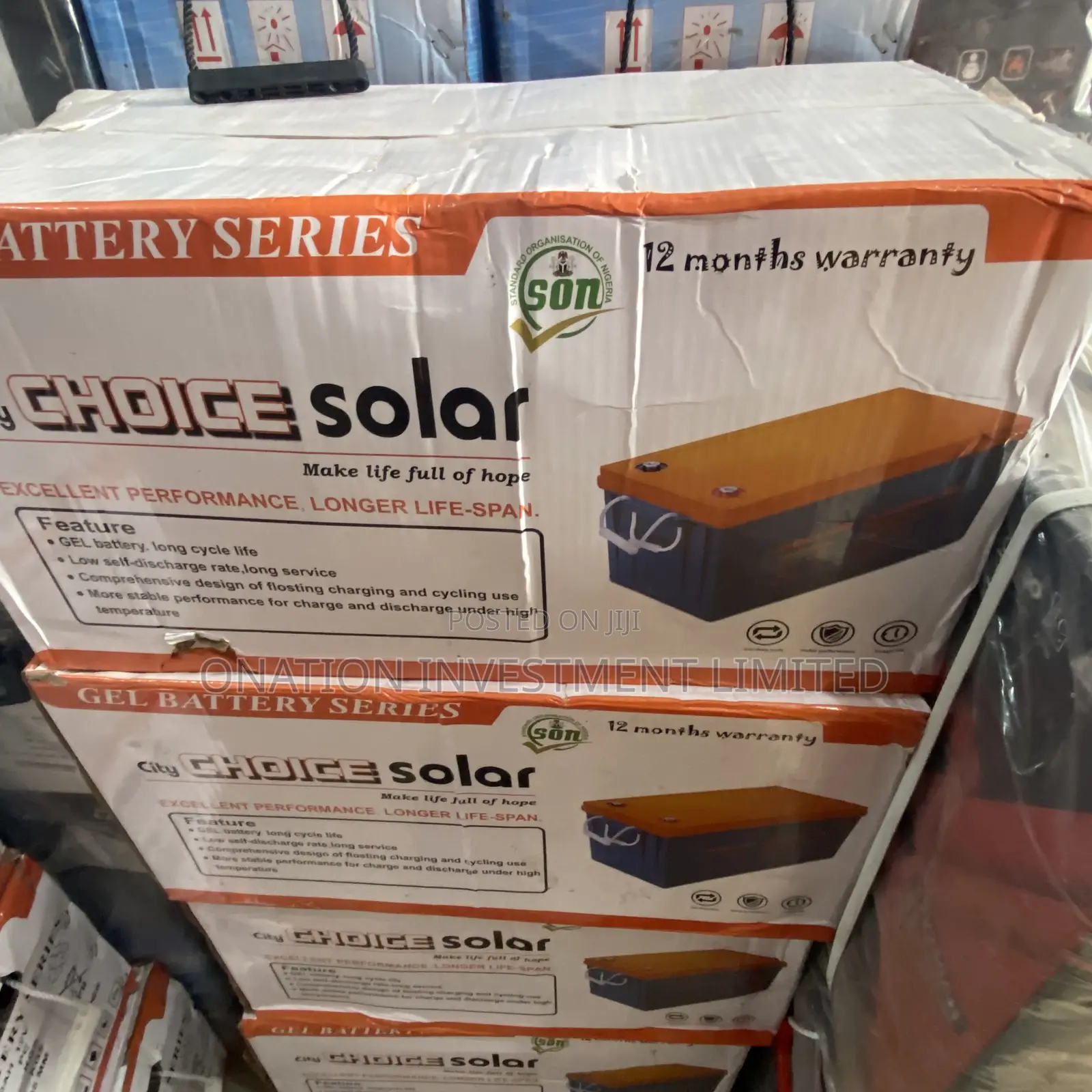 220ah 12v Choice Solar Gel Battery