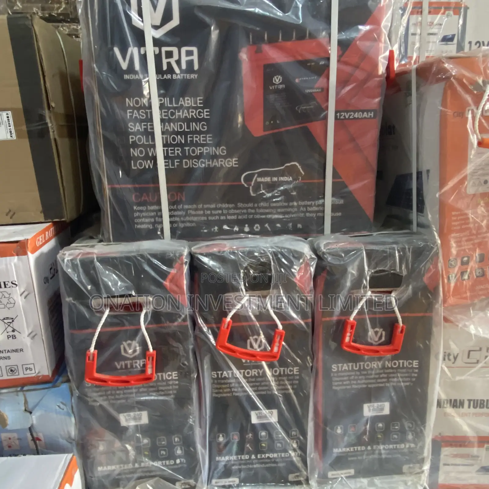 240ah 12v Vitra Tubular Battery