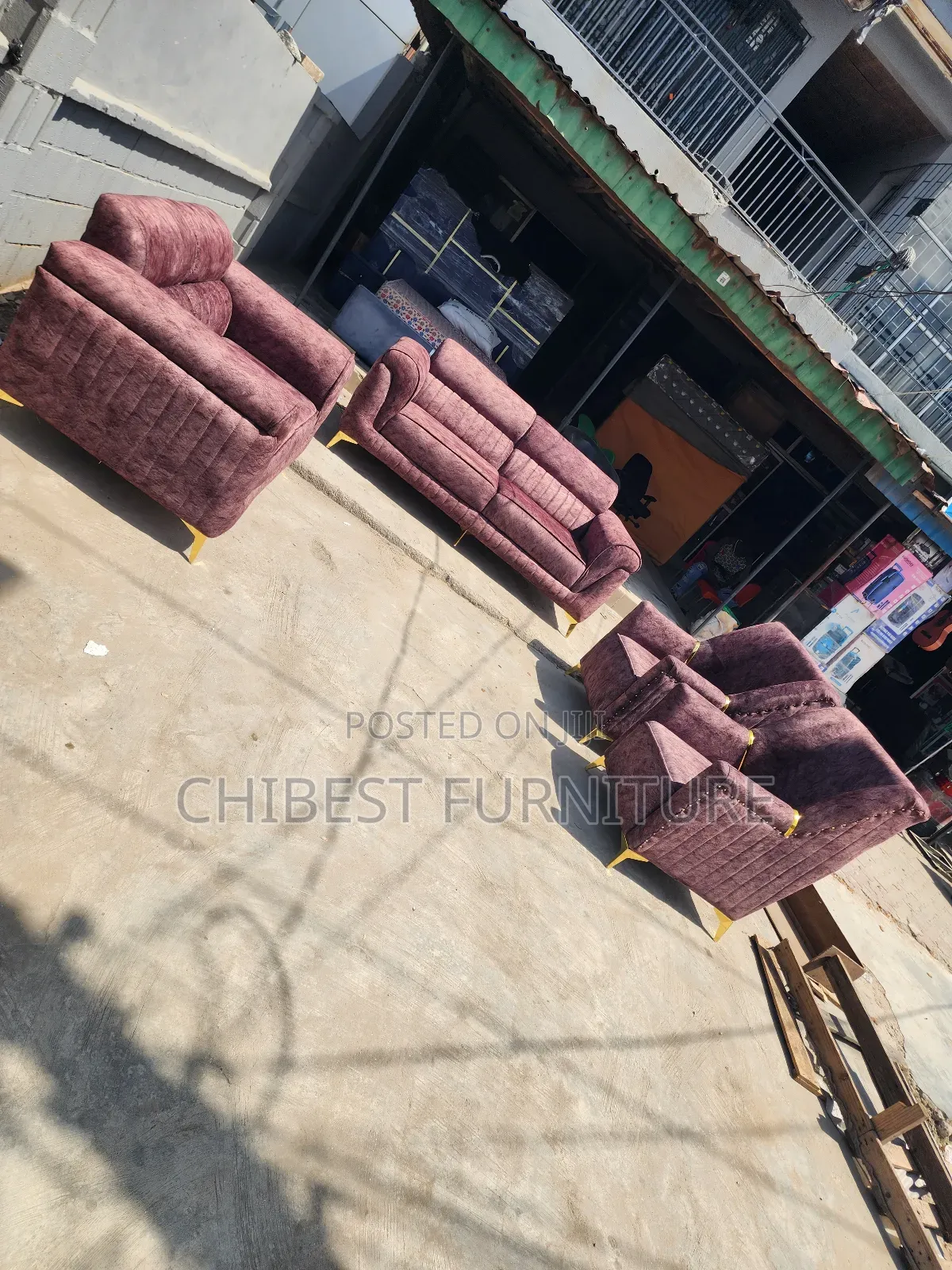 Neatly Padded and Constructed Set of Chairs.