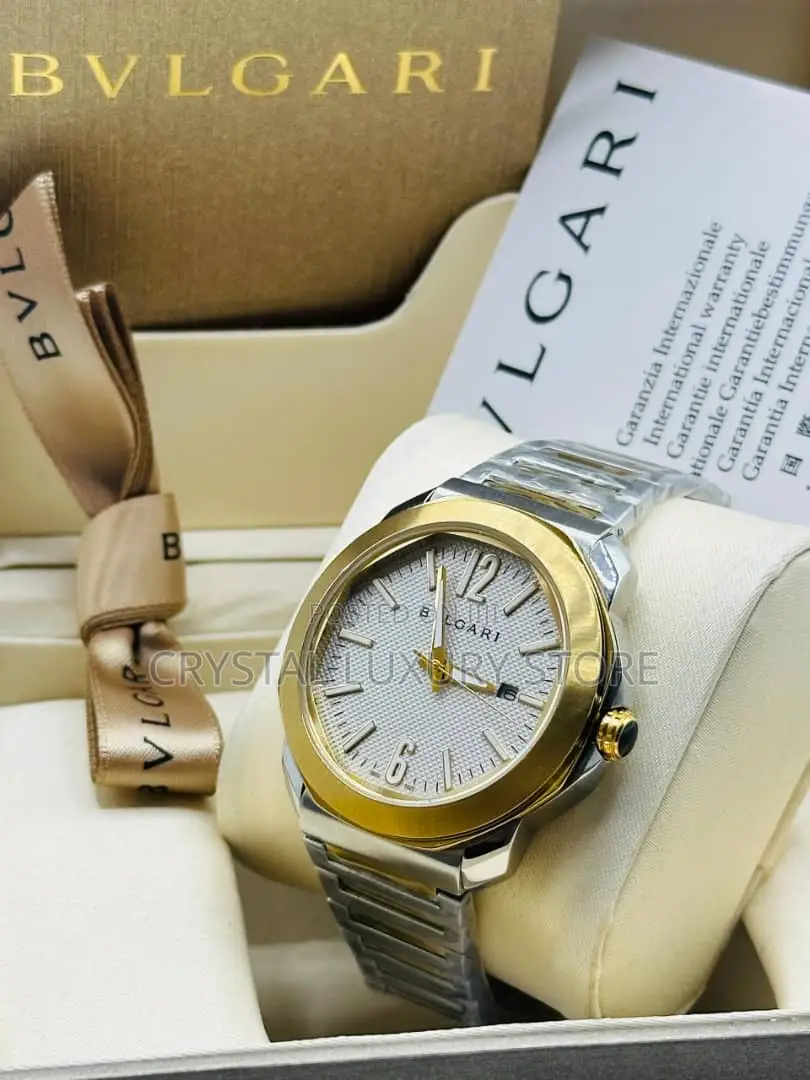 Bvlgari Quality Luxury Men Chain Strap Wristwatch