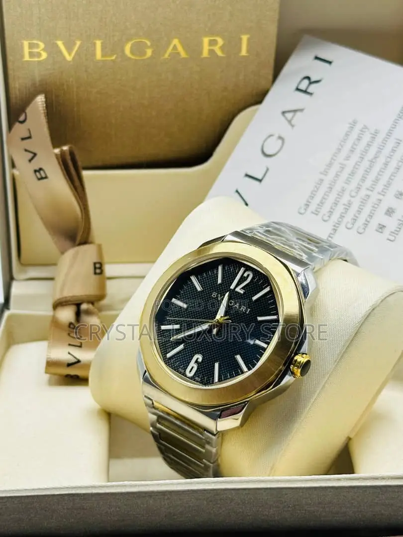 Bvlgari Quality Luxury Men Chain Strap Wristwatch