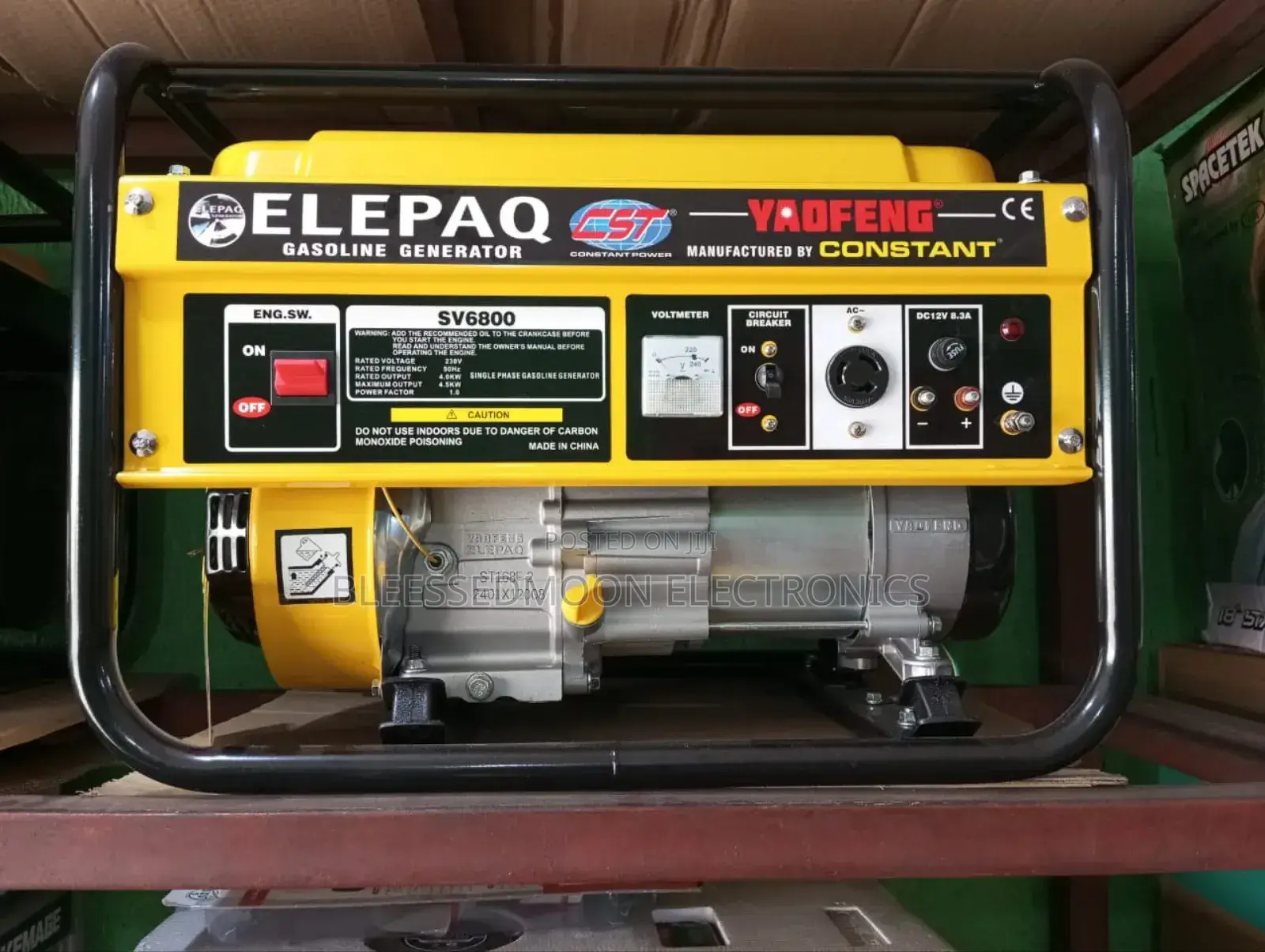 Elepaq Constant Cooper Coil Generator 4.5kva (Free Delivery Ph Only)