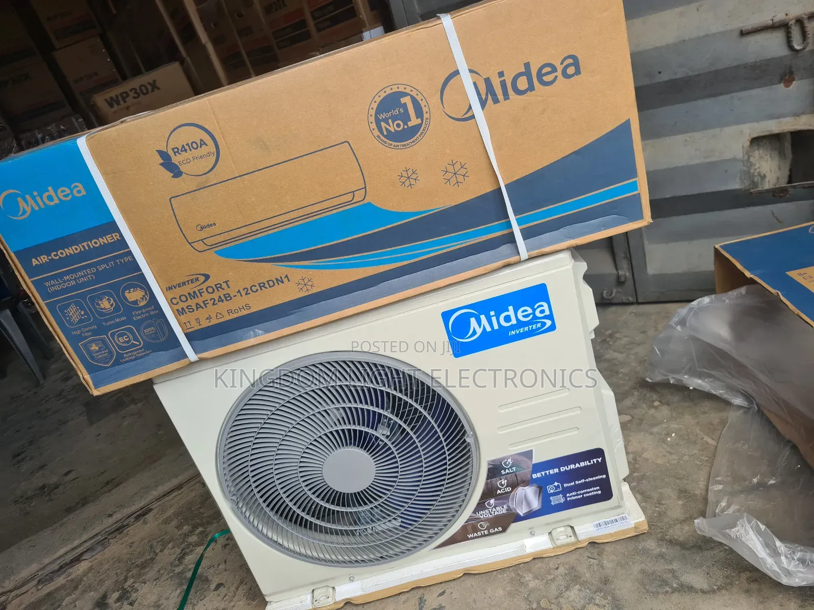 Midea 1.5hp Inverter Split Air Condition  Copper Double C