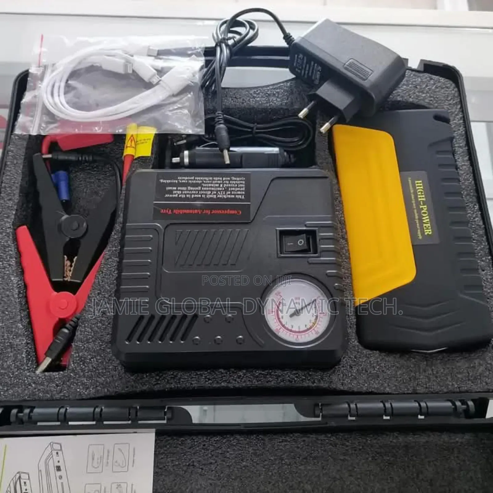 Car Emergency Jump Starter With Tyre Pump