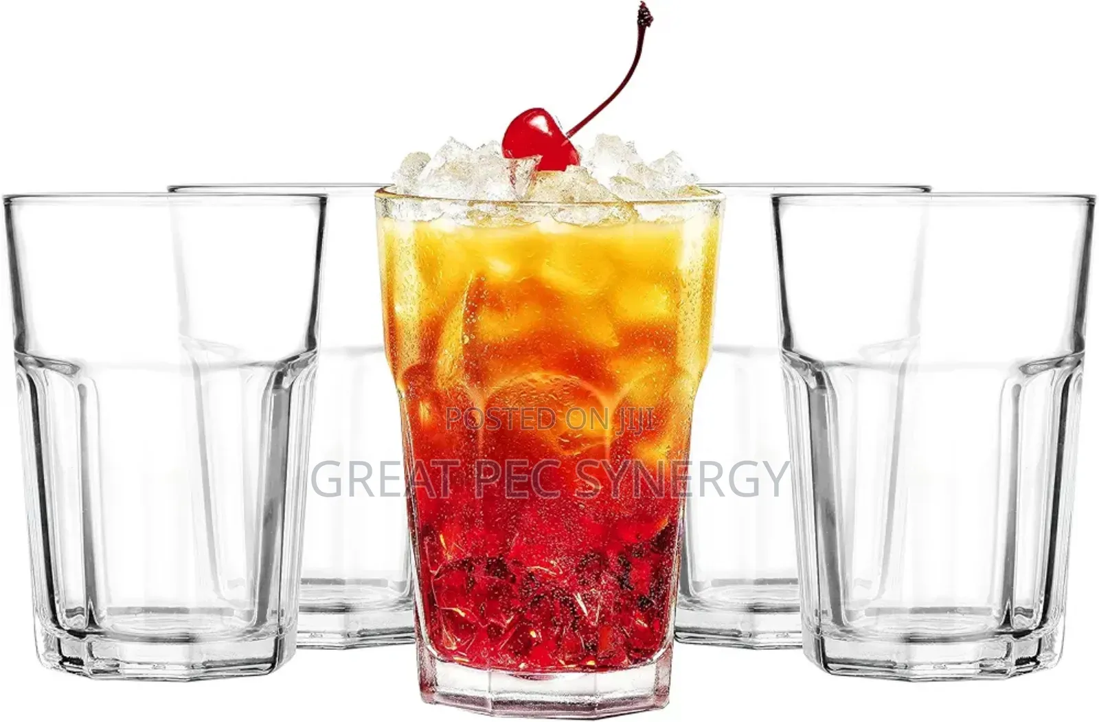 36cl Glass Cup - 6 Pieces