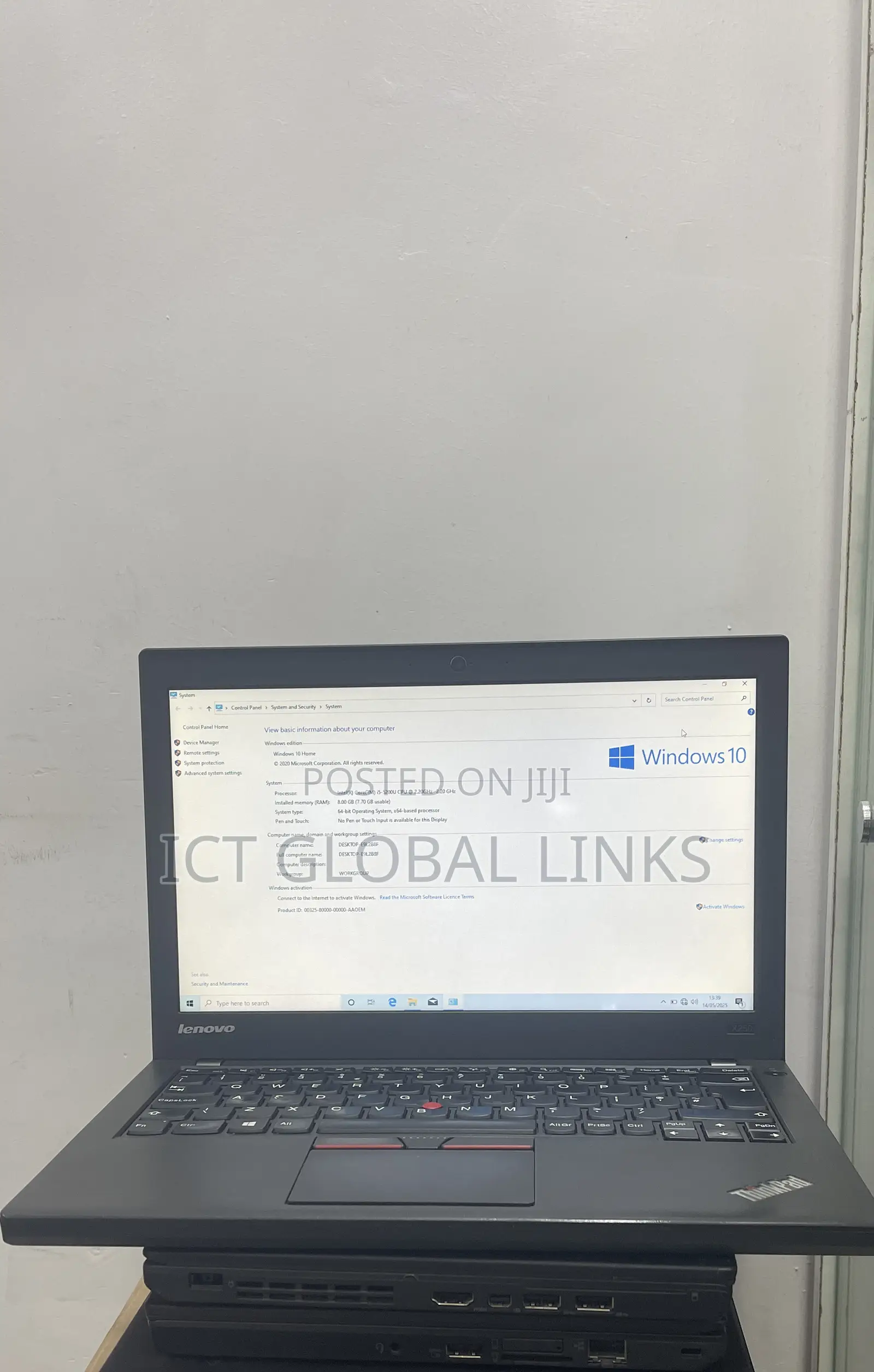 Laptop Lenovo ThinkPad X250 8GB Intel Core I5 HDD 500GB