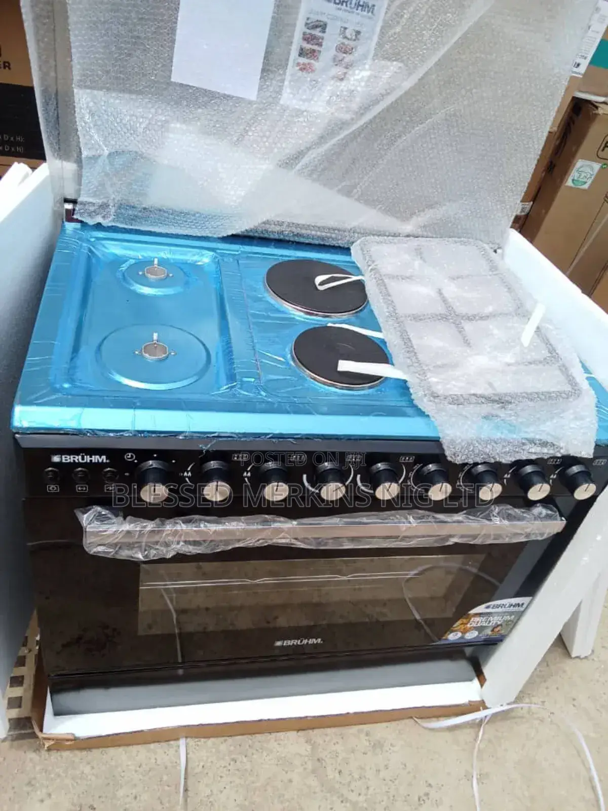 Bruhm Standing Gas Cooker 6 Burners