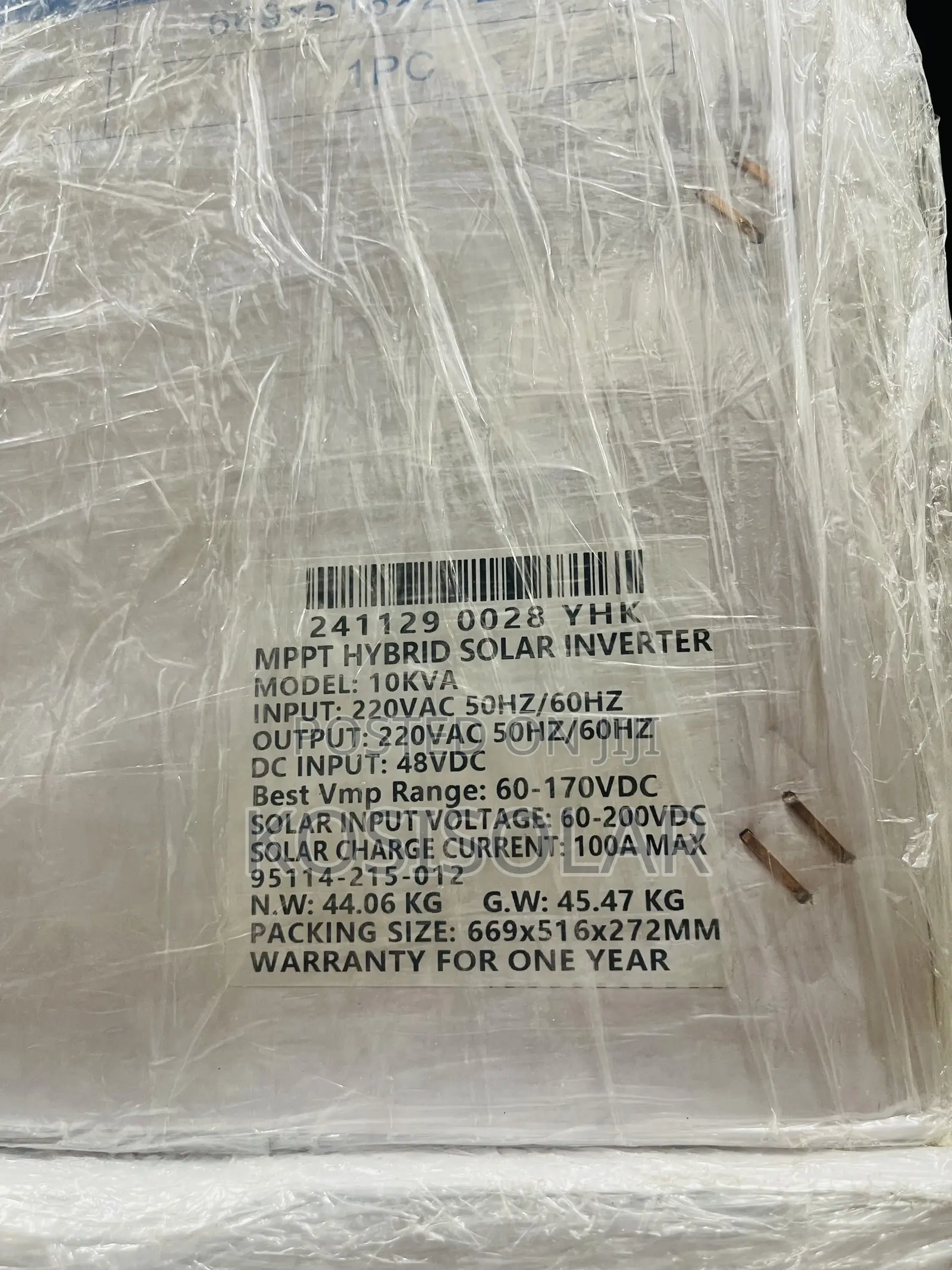 10kva 48v Yohako Hybrid Solar Inverter