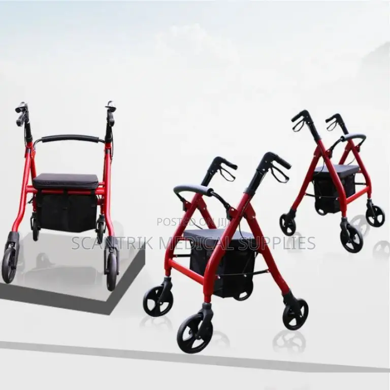 Four-Wheeled Roller Walker Frame