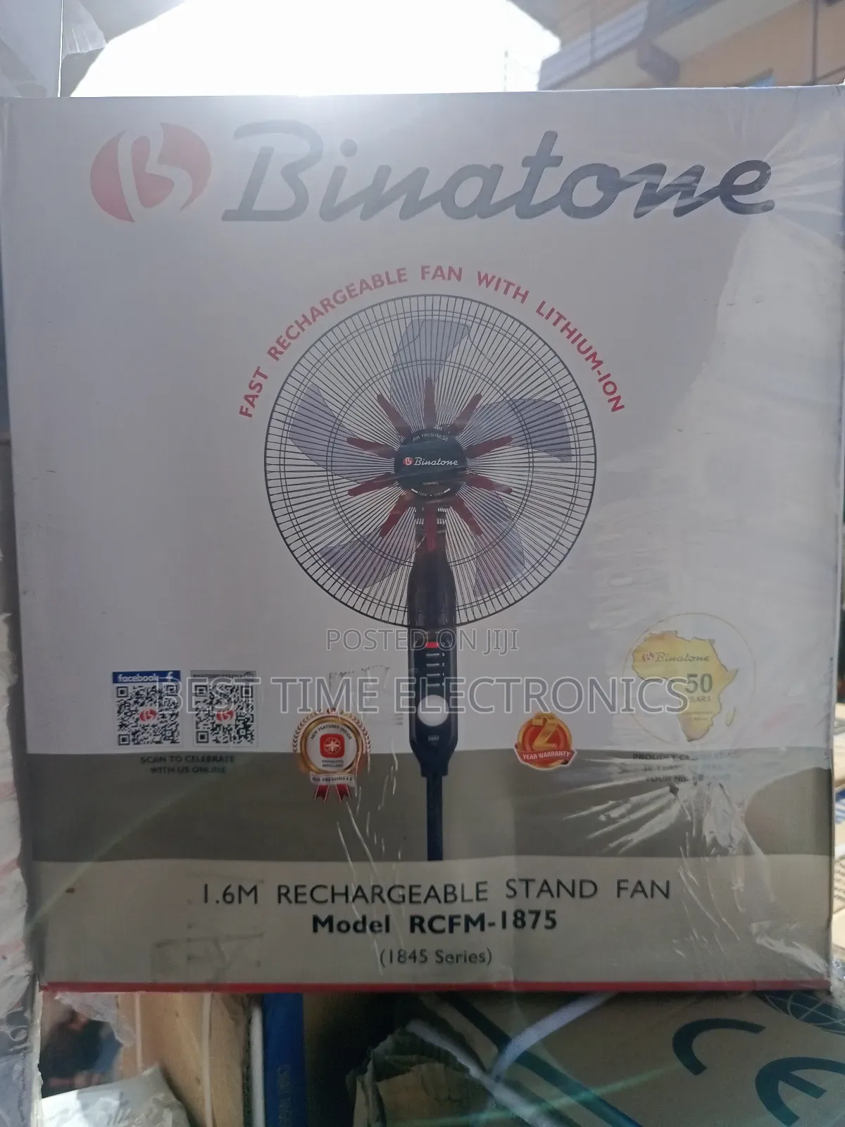 18" Binatone Rechargeable Fan (1875)