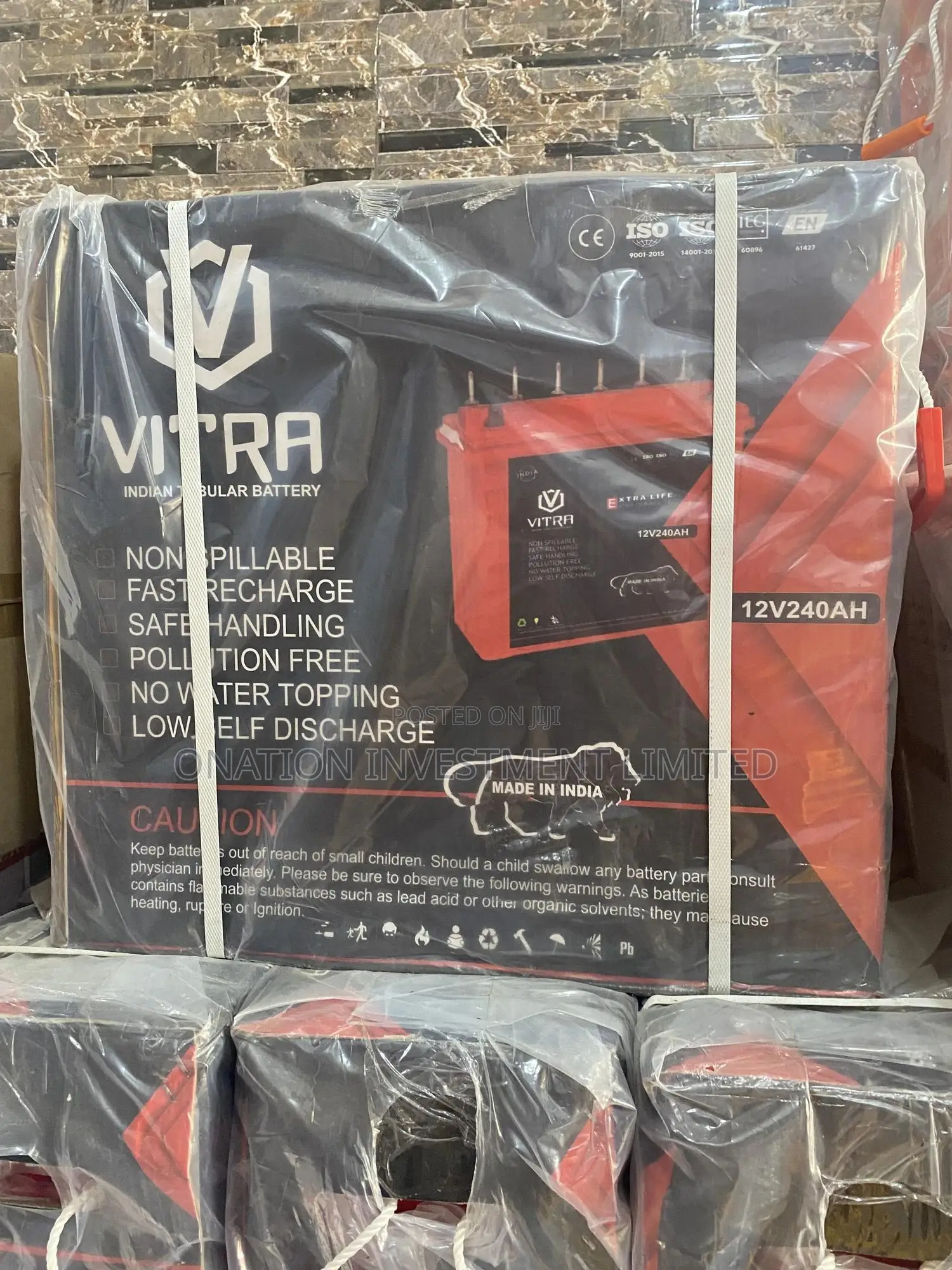 240ah 12v Vitra Tubular Battery