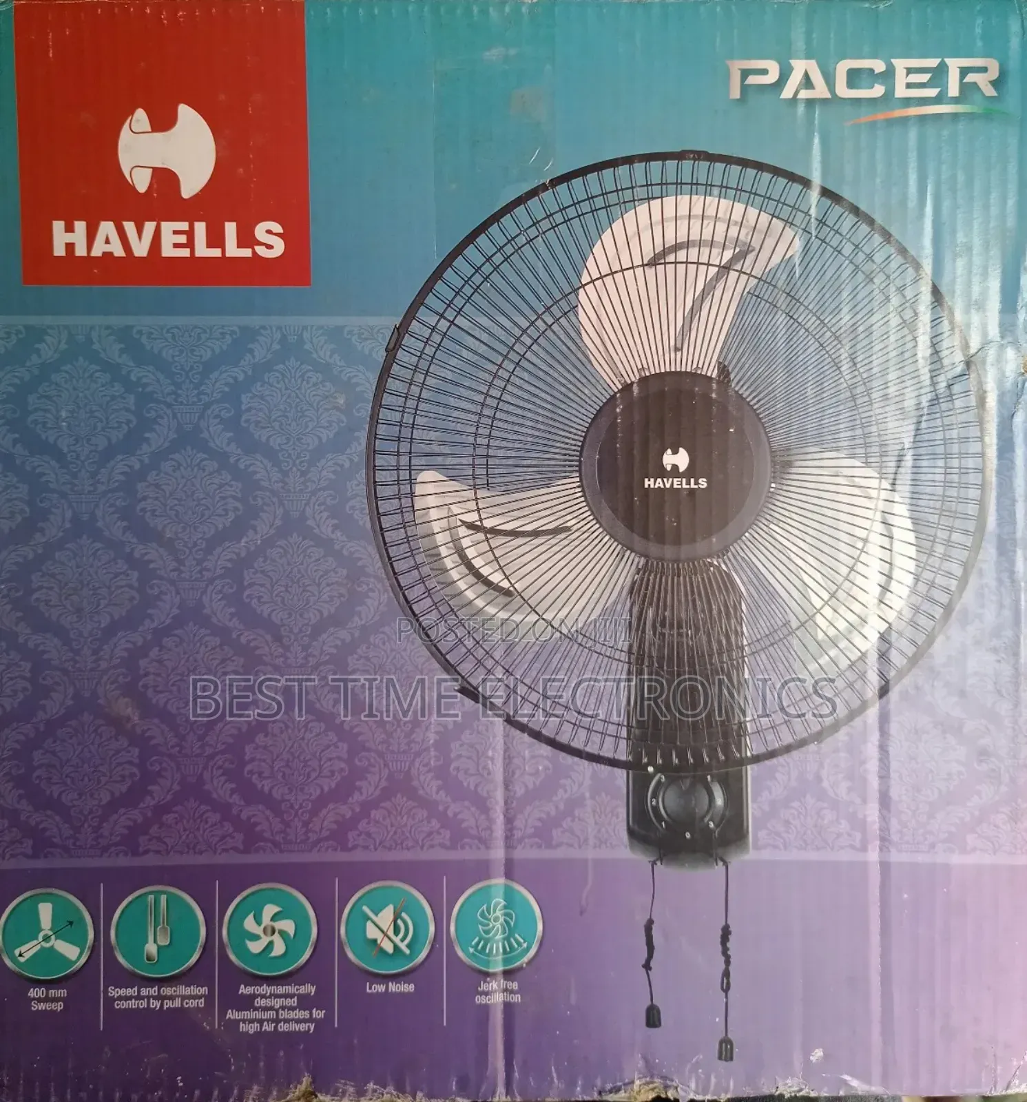 Havellspacer 16" Electric Wall Fan