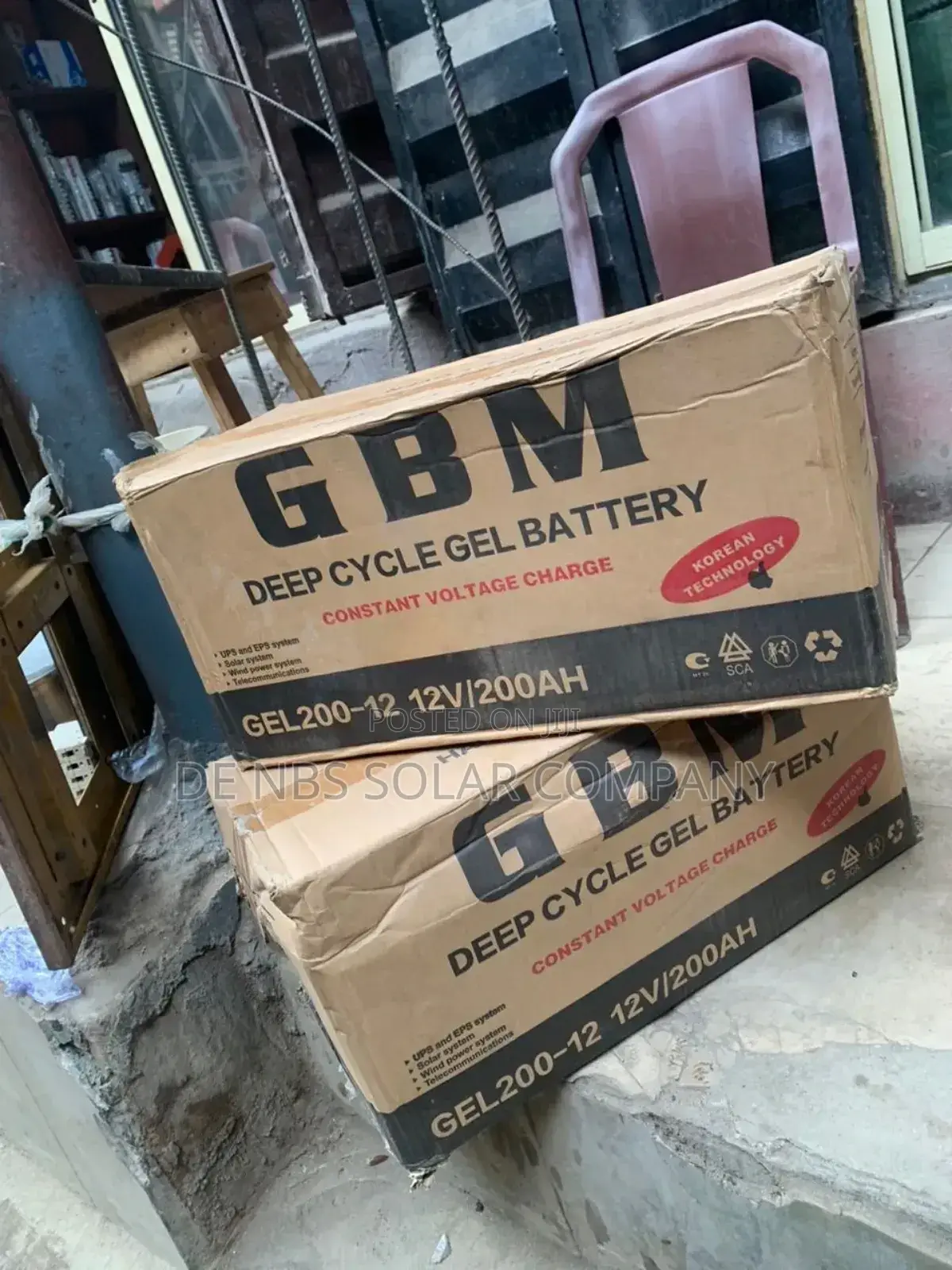 GBM 12v 200ah Deep Cycle Gel Battery
