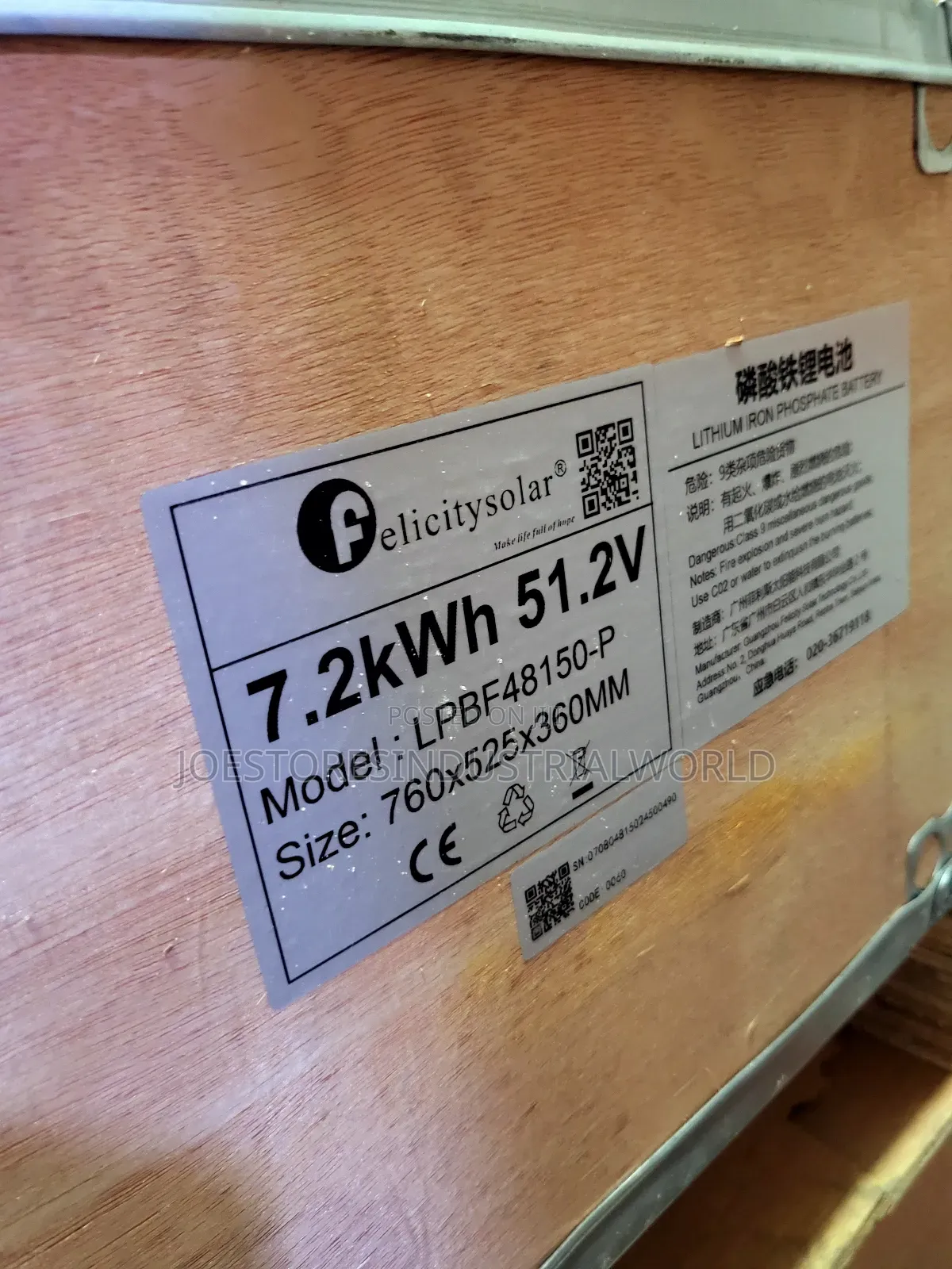 Felicity Solar Lithium Battery 7.2kwh 48v
