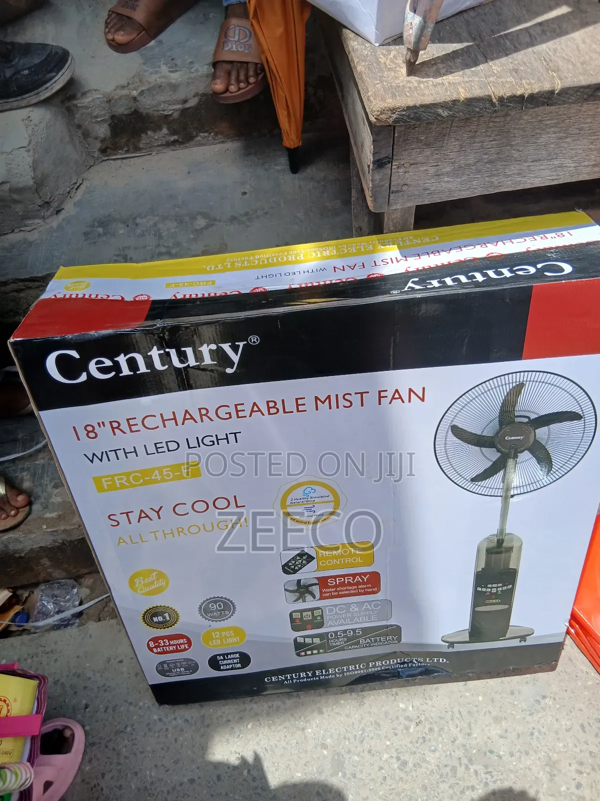 Original 18”Ox Rechargeable Standing Fan