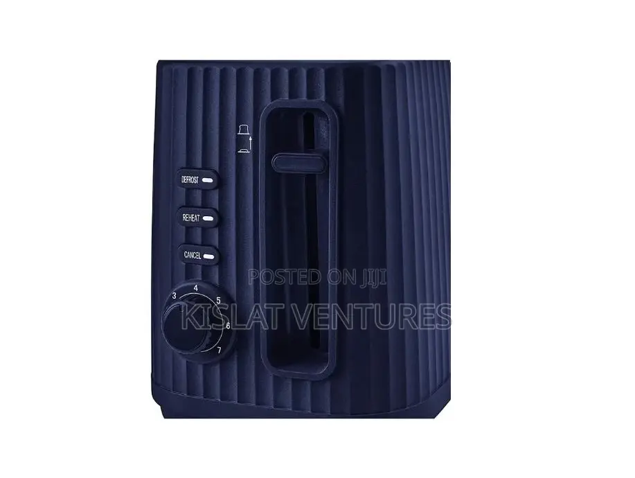 George Home Ribbed Toaster 2 Slice- Blue