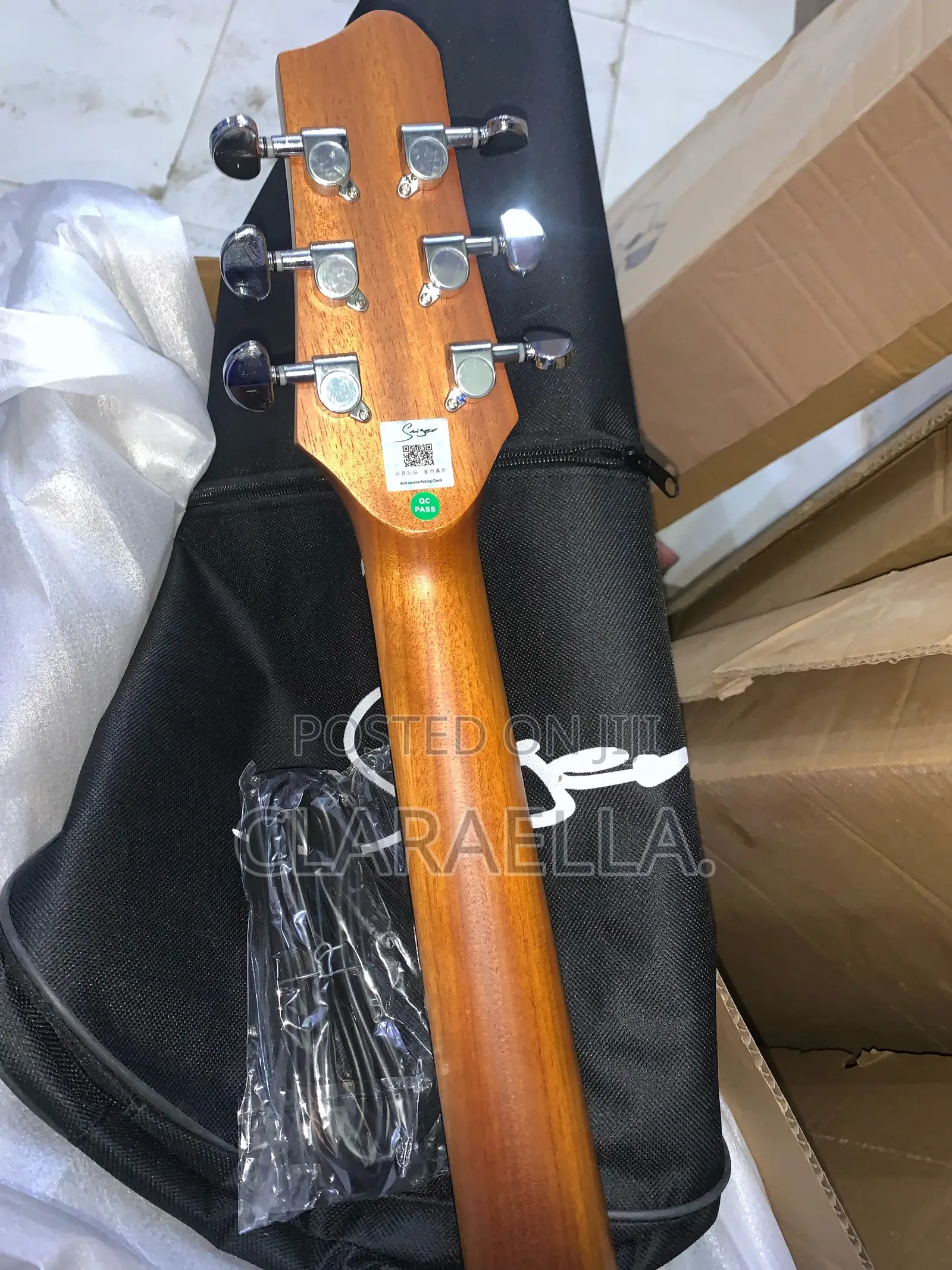 Smiger Lg-09 Engraved Sound Hole 40" Electro Acoustic Guitar