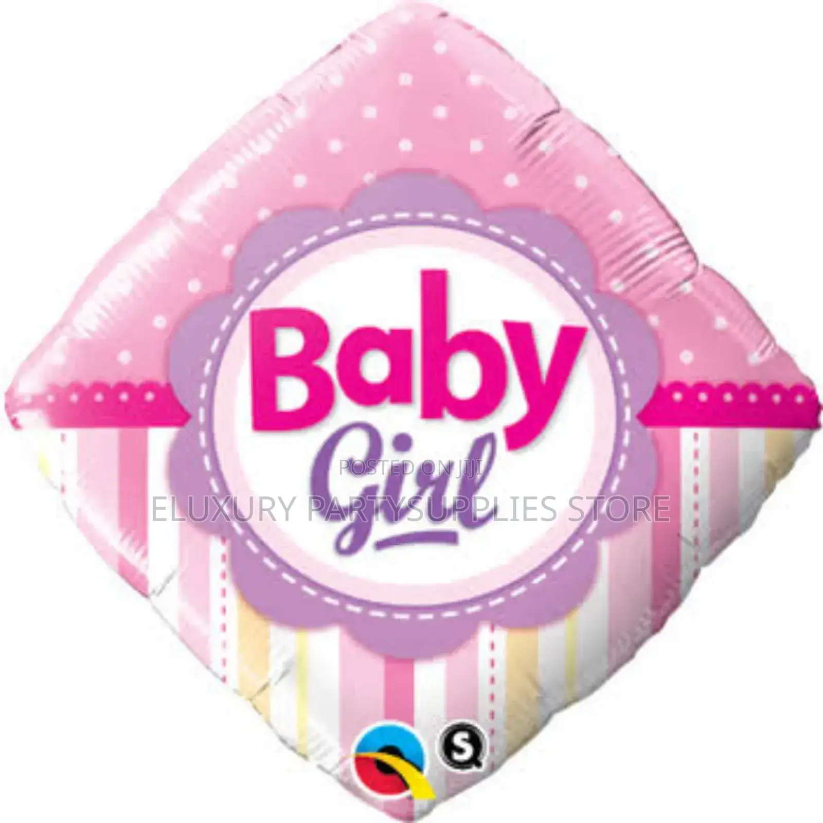 Diamond Shape Baby Girl Baby Shower Balloon