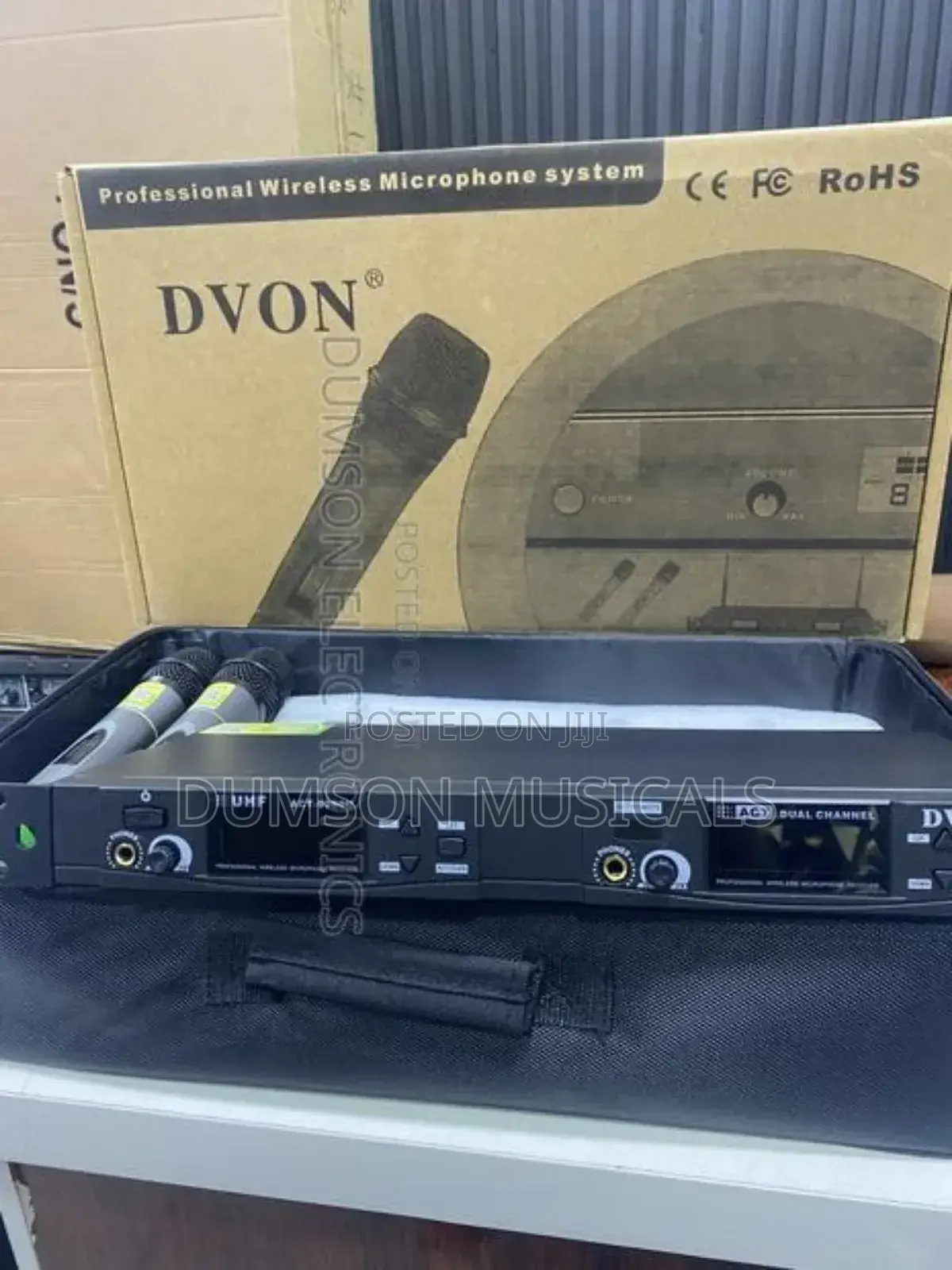 Dvon Two Handle Wireless Microphone System