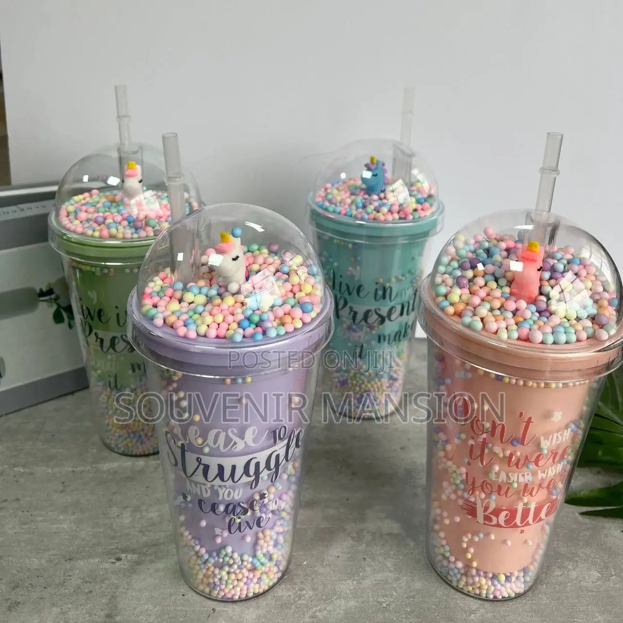 Capricorn Fancy Cup With Straw