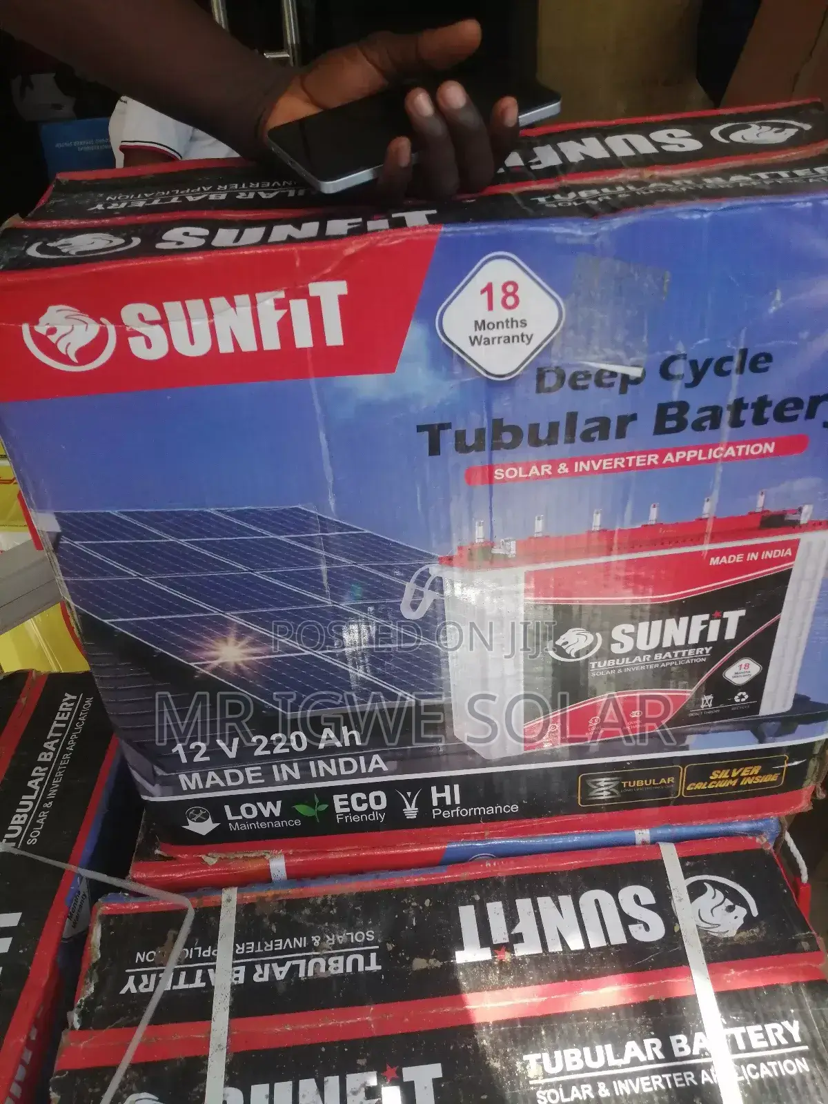 Sunfit Tubular Battery 220ah