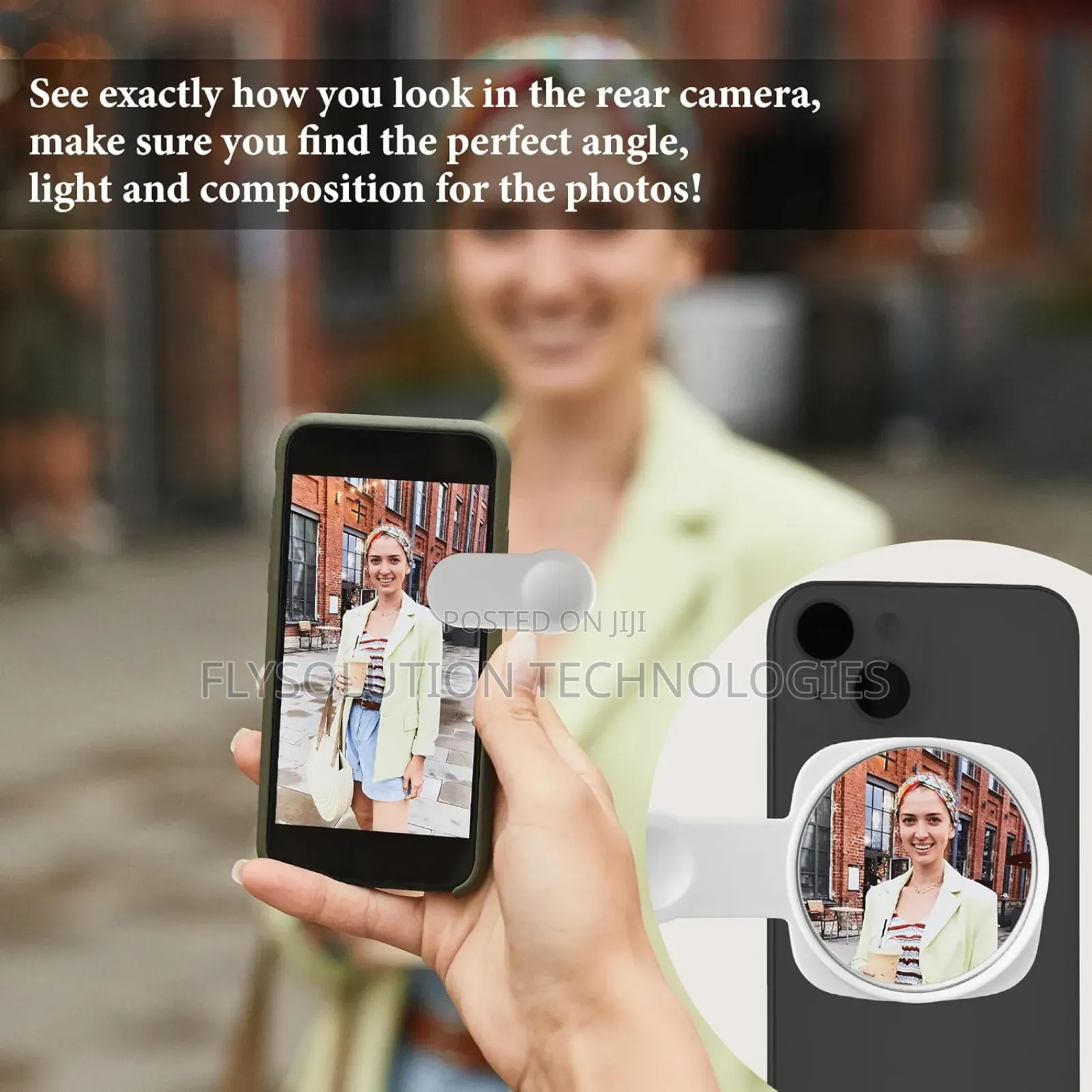 Phone Rear Camera Mirror - See How You Look in Back Camera