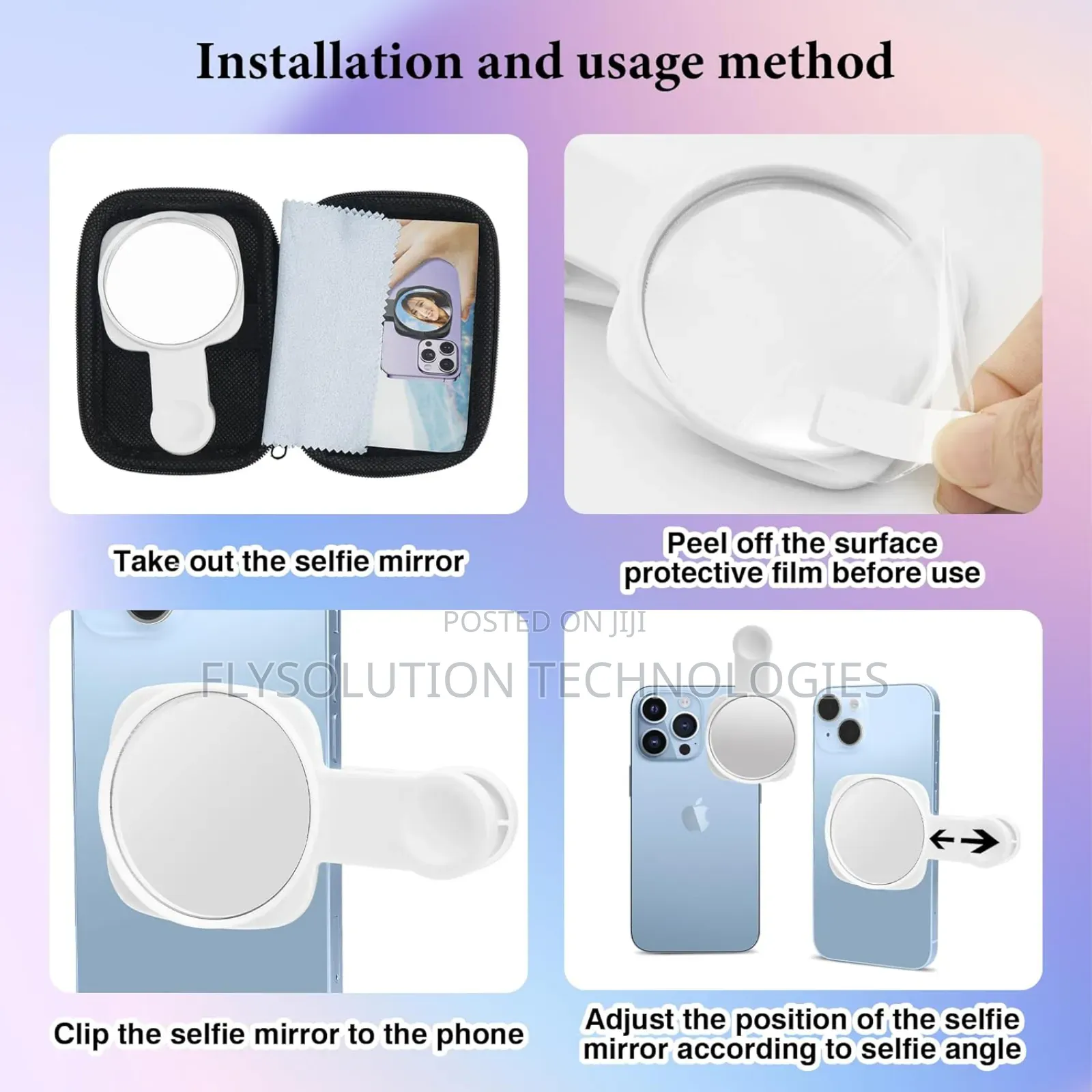 Phone Rear Camera Mirror - See How You Look in Back Camera