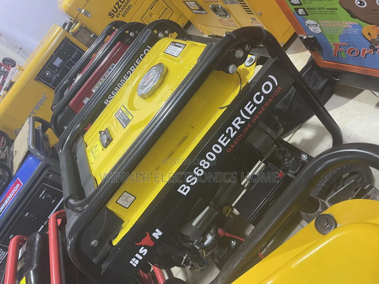 Bison Eco Automatic Copper Generator 4.5kva Fuel