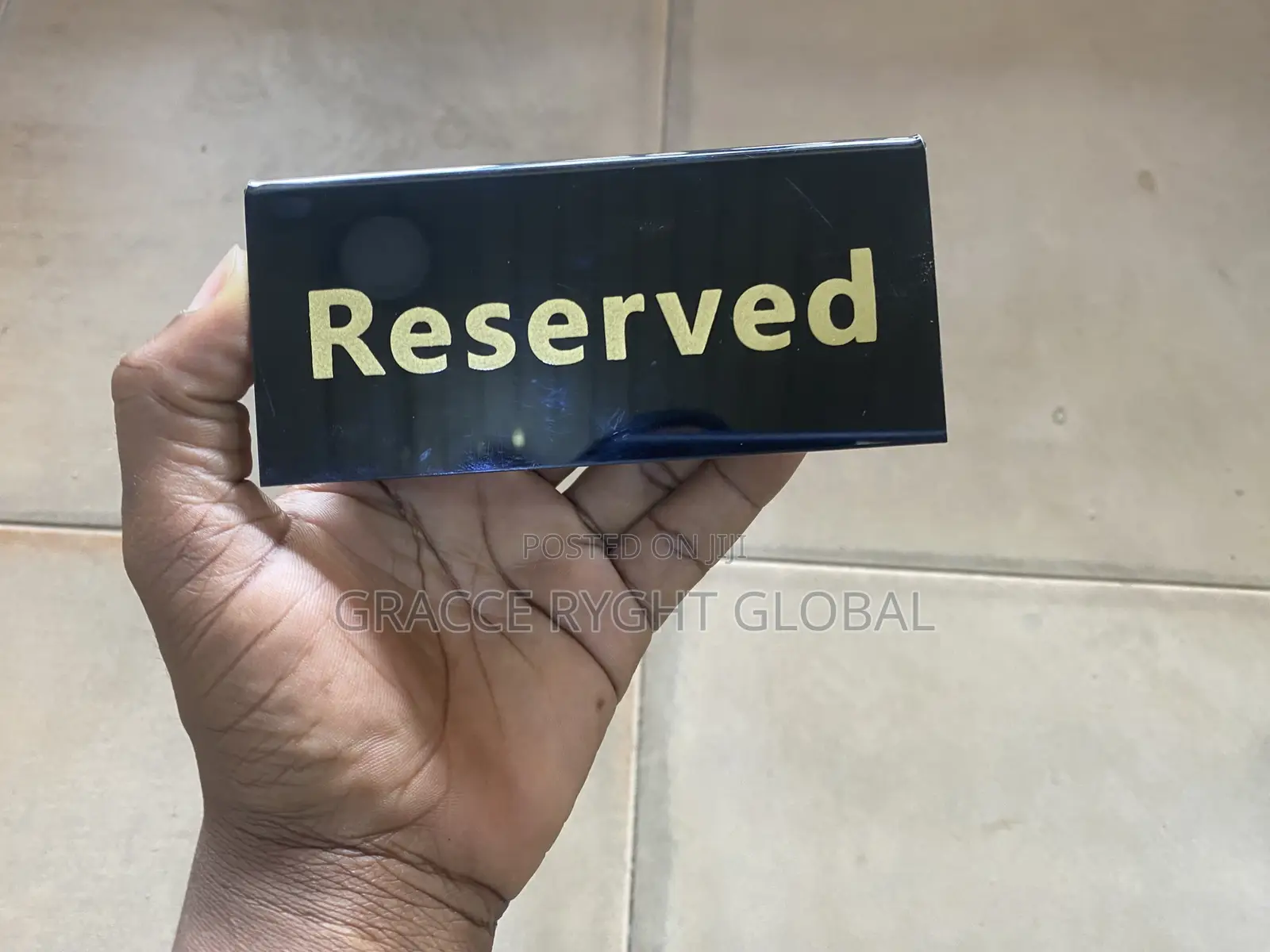 Plastic Double Side Table Reservation Sign For Restaurant