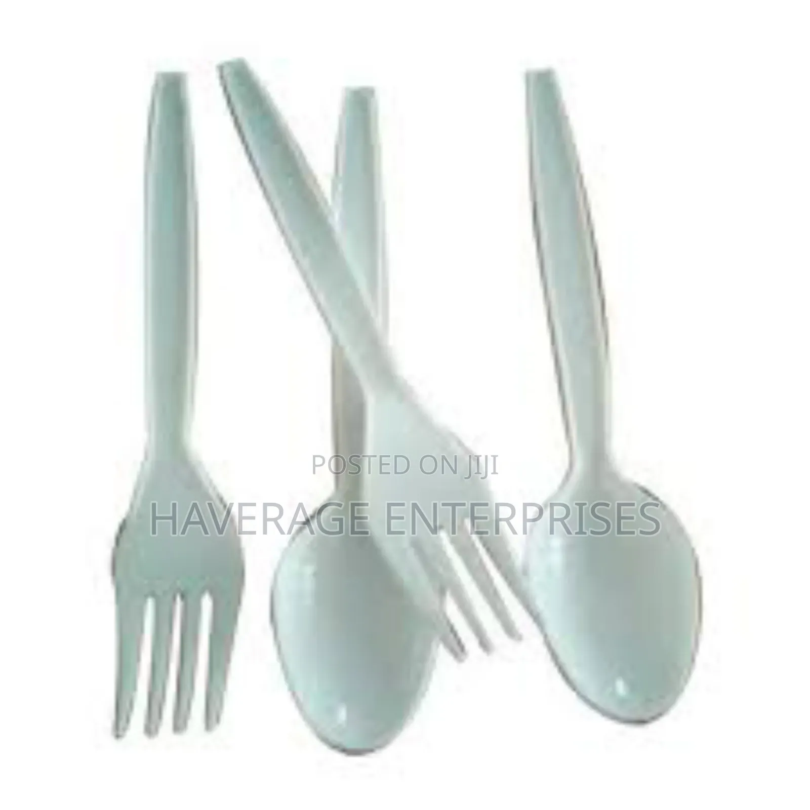 Disposable Plastic Spoons/Forks for Food Cream- 3,000pcs