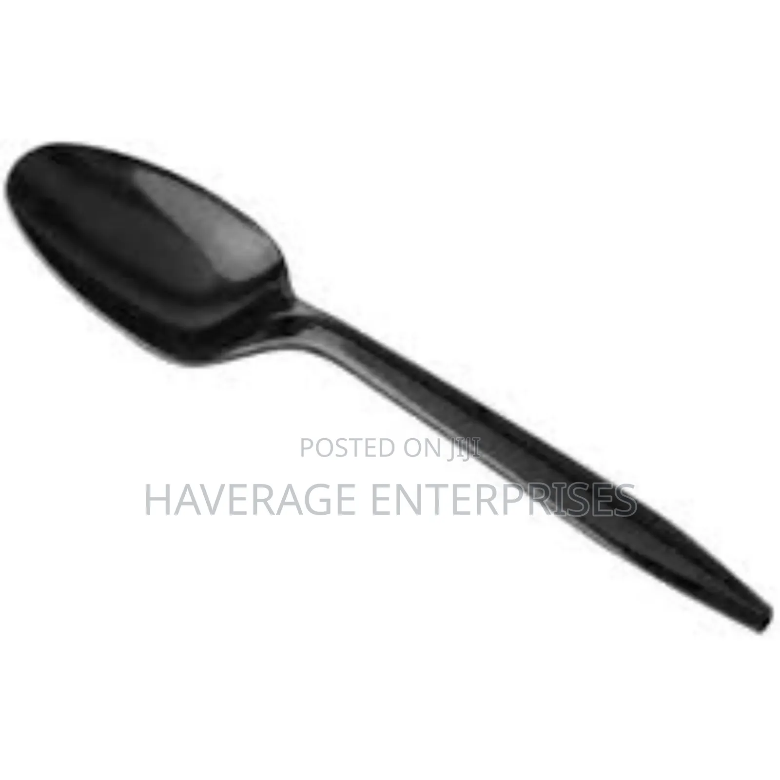 Black Disposable Plastic Spoons/Forks- 6 Inches (500pces)
