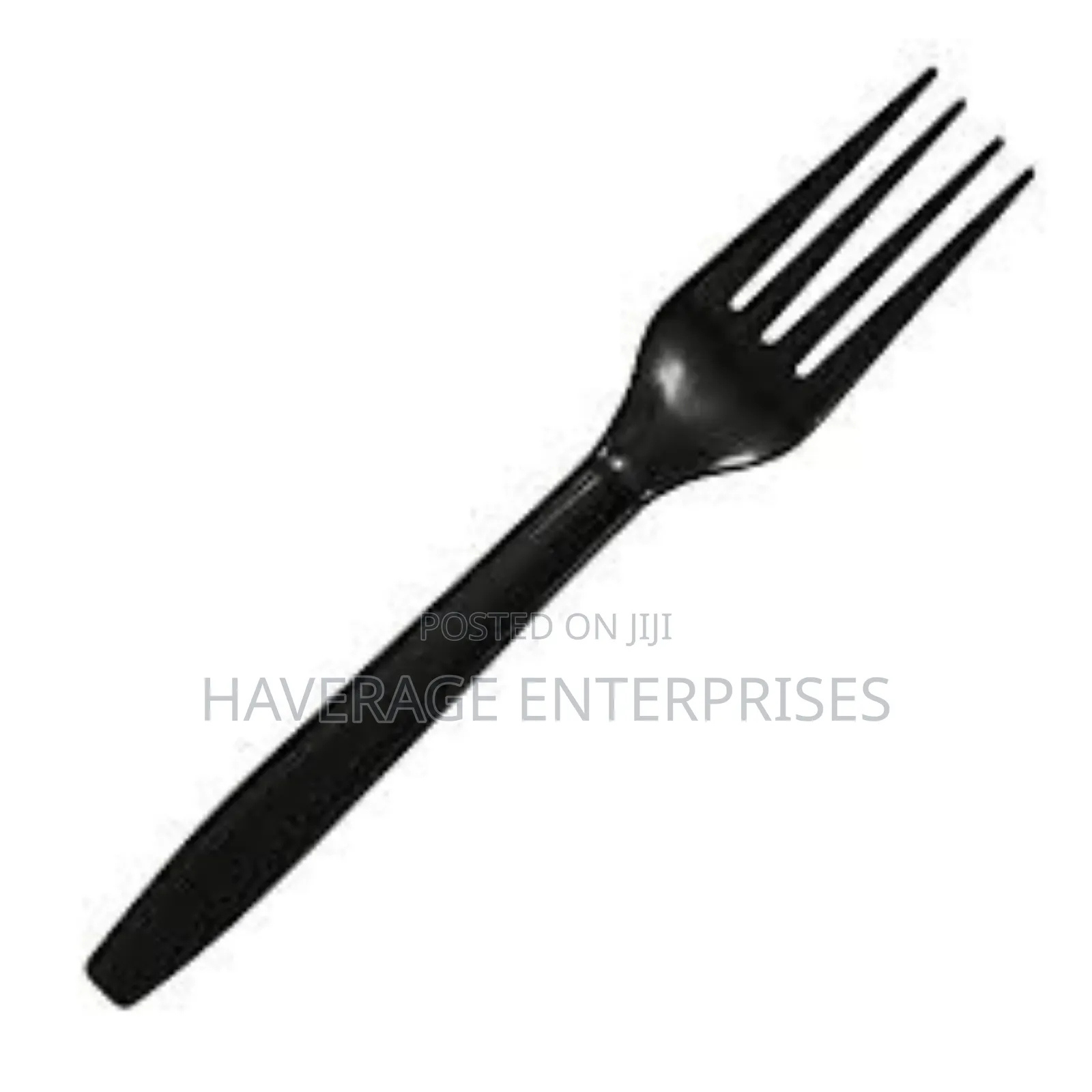 Black Disposable Plastic Spoons/Forks- 6 Inches (500pces)