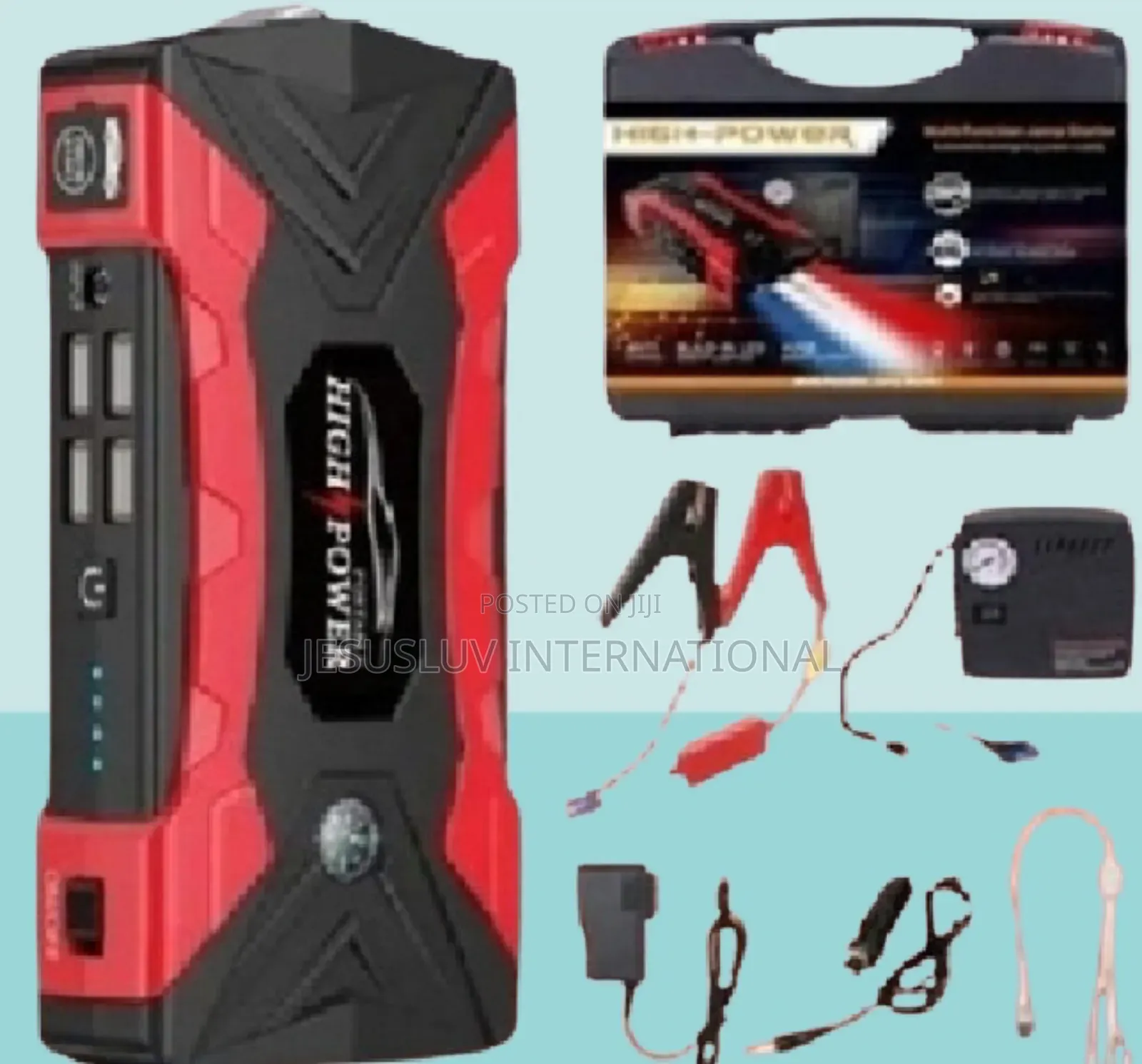 Multifunction Jump Starter 99800mah Tyre Inflator Pump