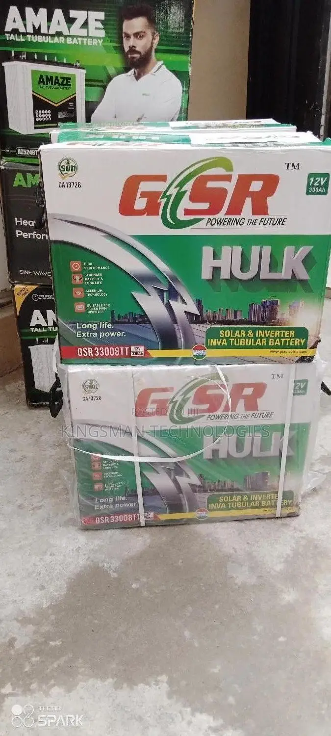 330ah Gsr Tubular Battery