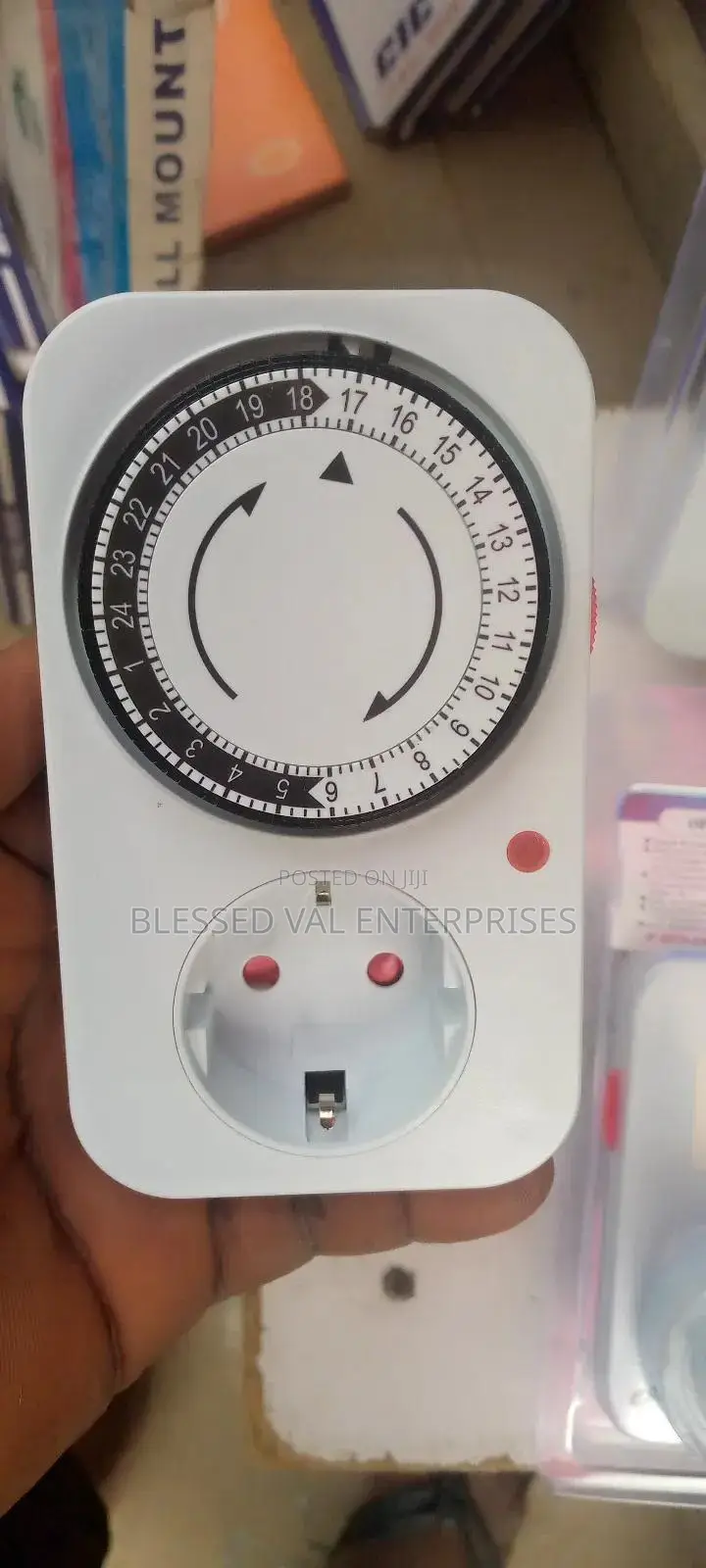 16 Amps 24 Hours Plug-in Timer 2 Pin Plug