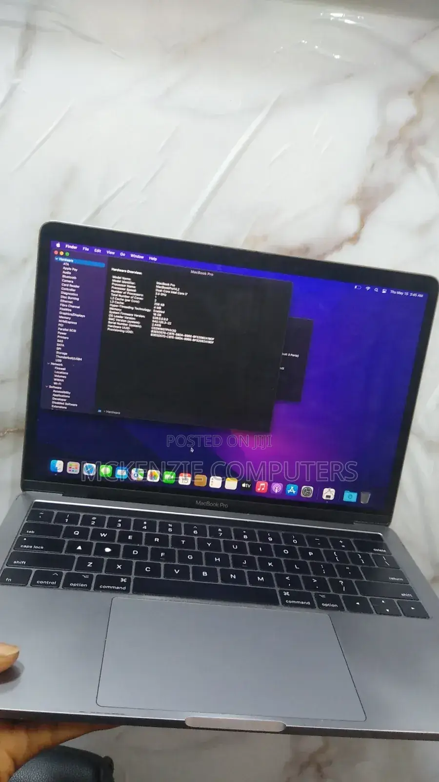 Laptop Apple MacBook Pro 2017 16GB Intel Core I7 SSD 256GB