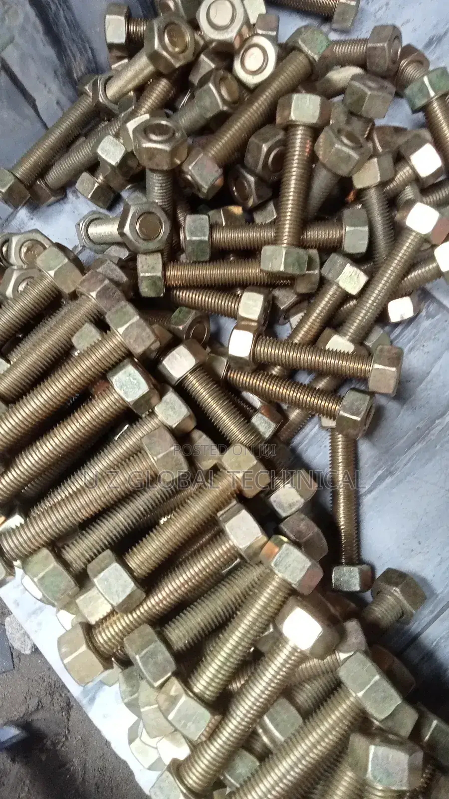 3⁄4 Stud Bolt Nuts Cadmium Coated