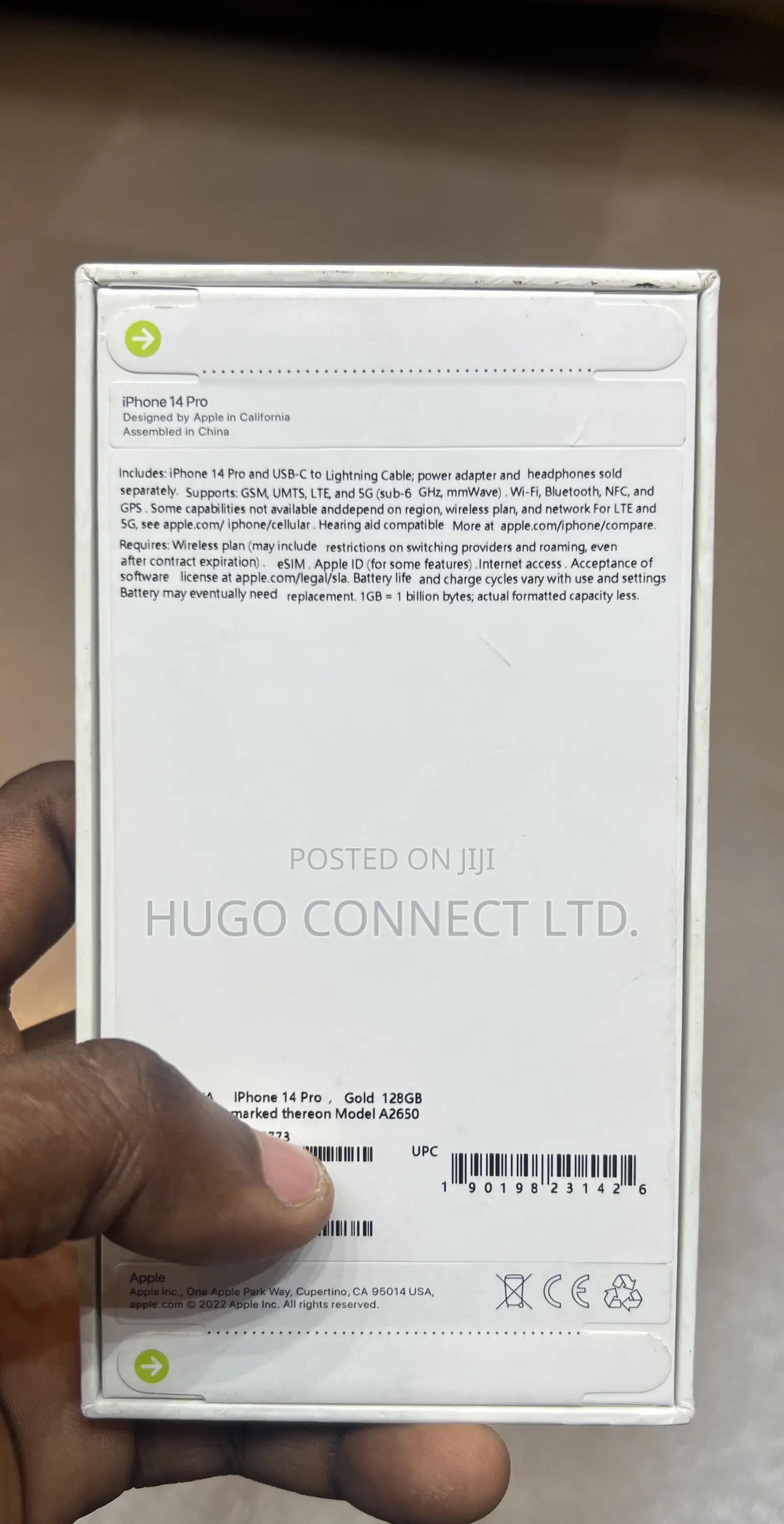 New Apple iPhone 14 Pro 128 GB Gold