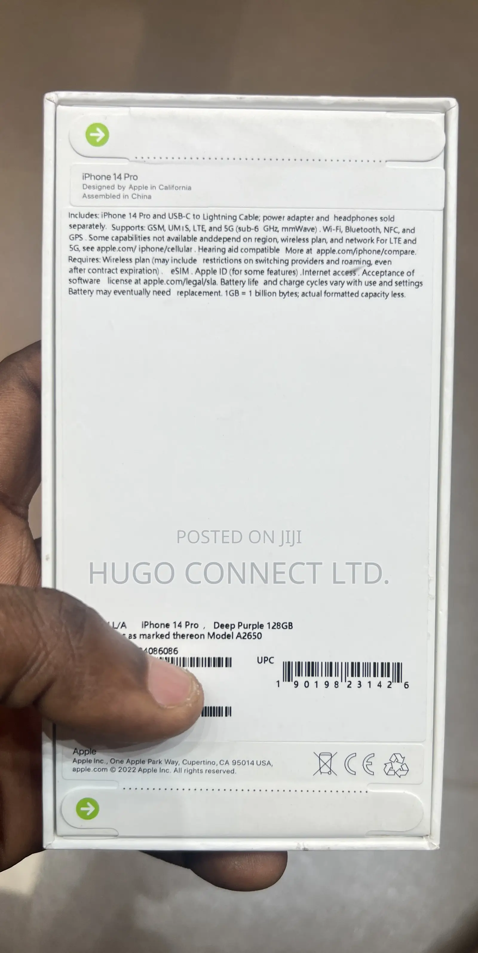New Apple iPhone 14 Pro 128 GB Purple