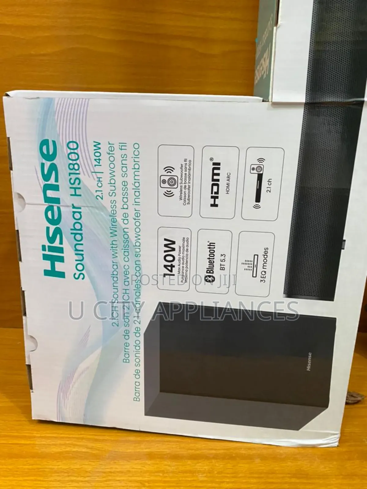 21inch 140watt Hisence Soundbar
